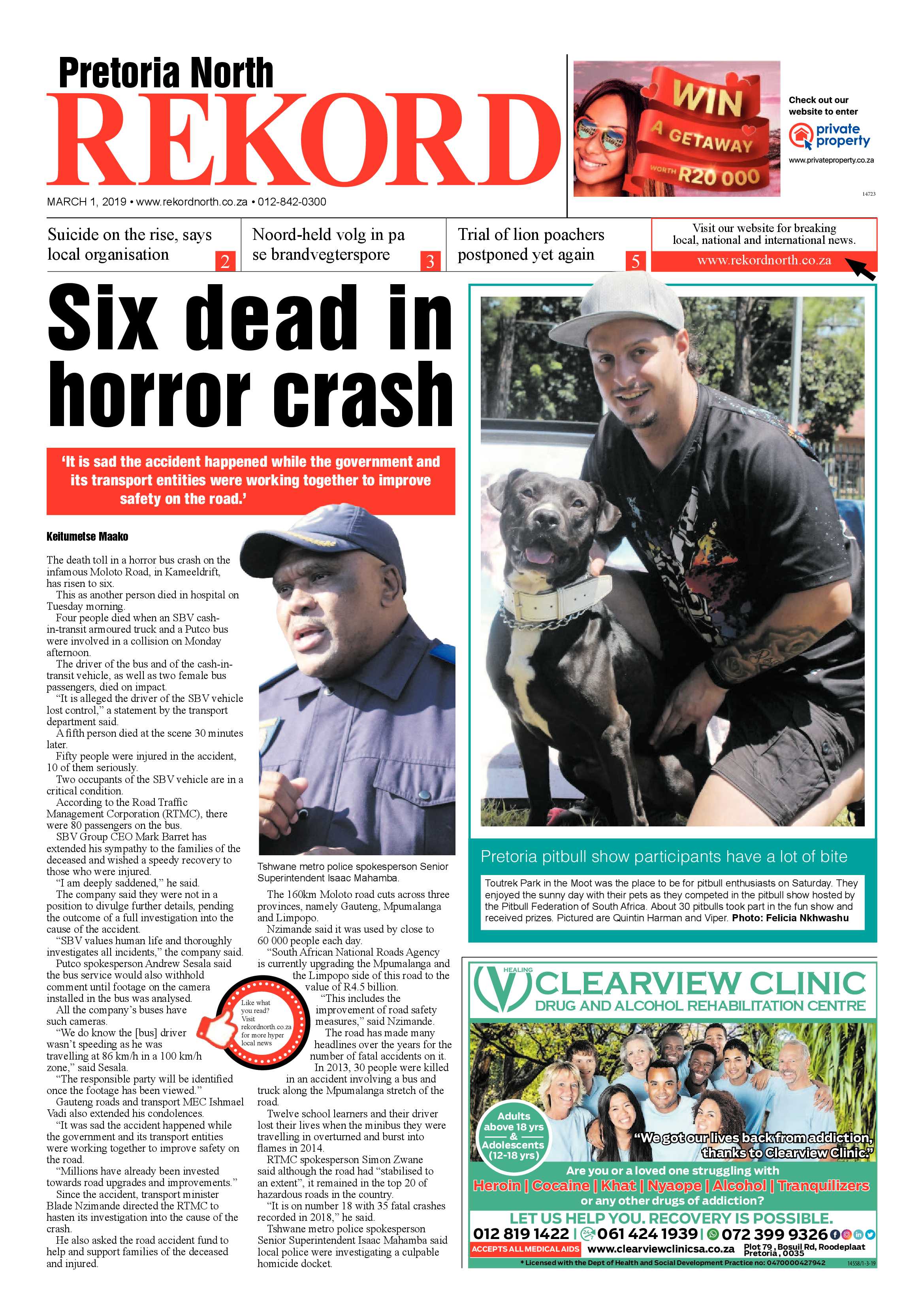 Rekord North 01 March 2019 page 1