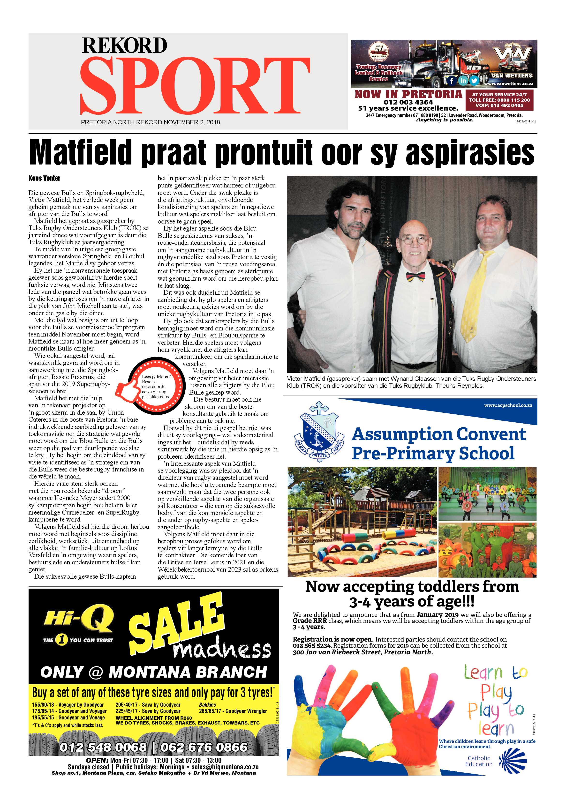 Rekord North 02 November 2018 page 16