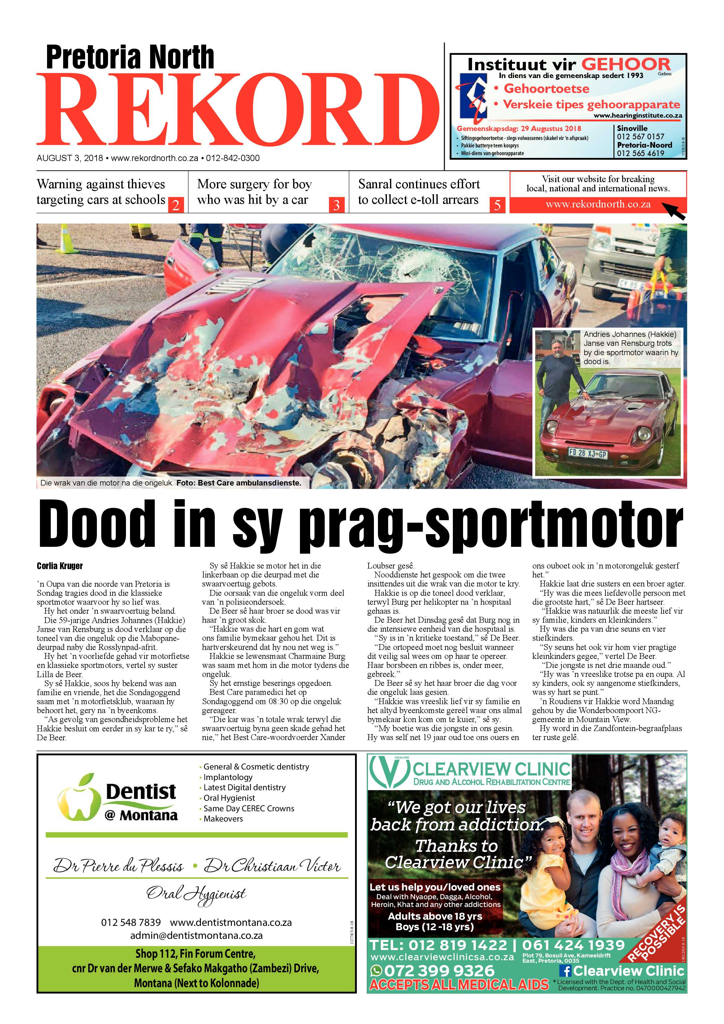Rekord North 03 August 2018 page 1