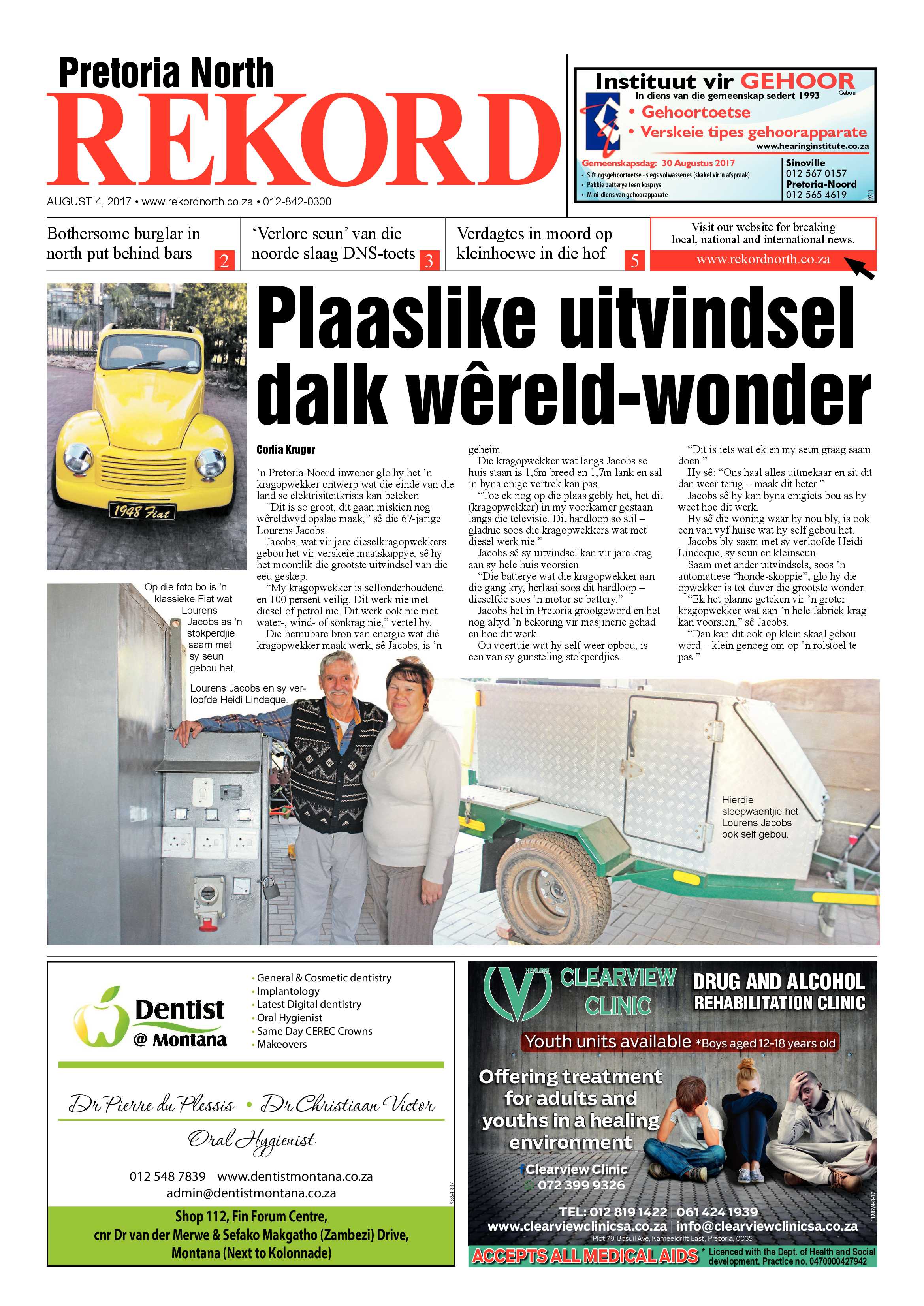 Rekord North 04 August 2017 page 1