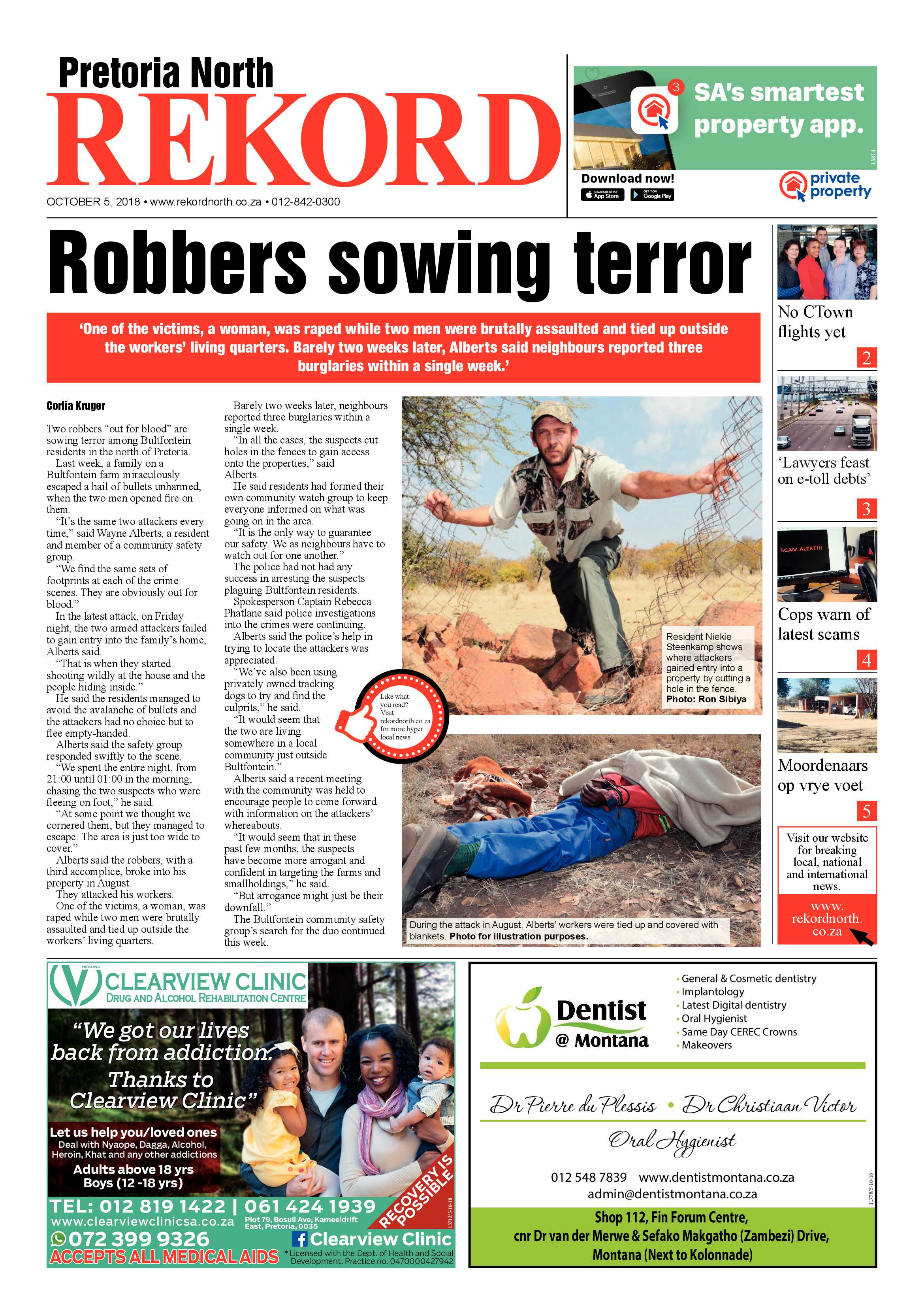 Rekord North 05 October 2018 page 1