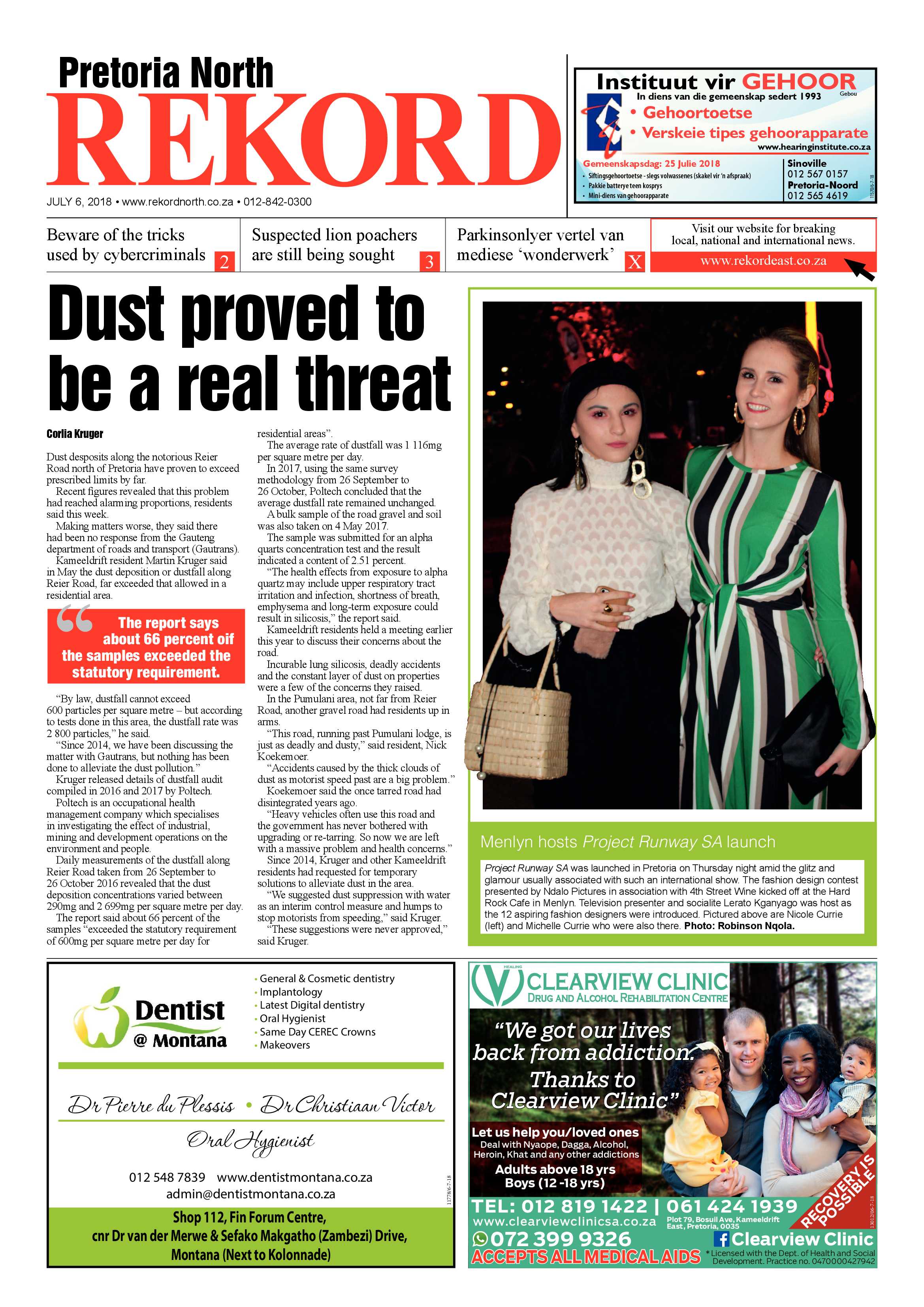 Rekord North 06 July 2018 page 1
