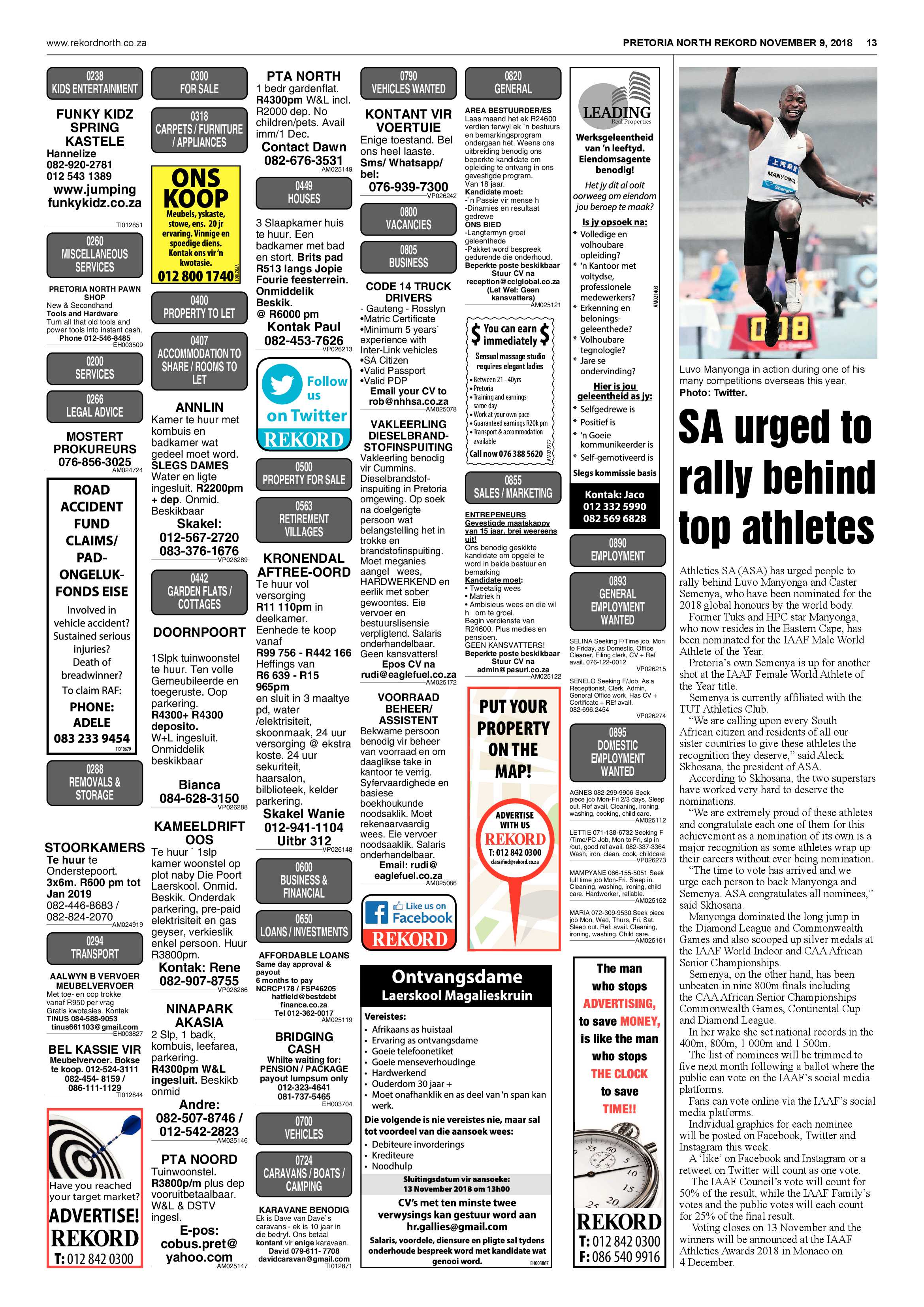Rekord North 09 November 2018 page 13