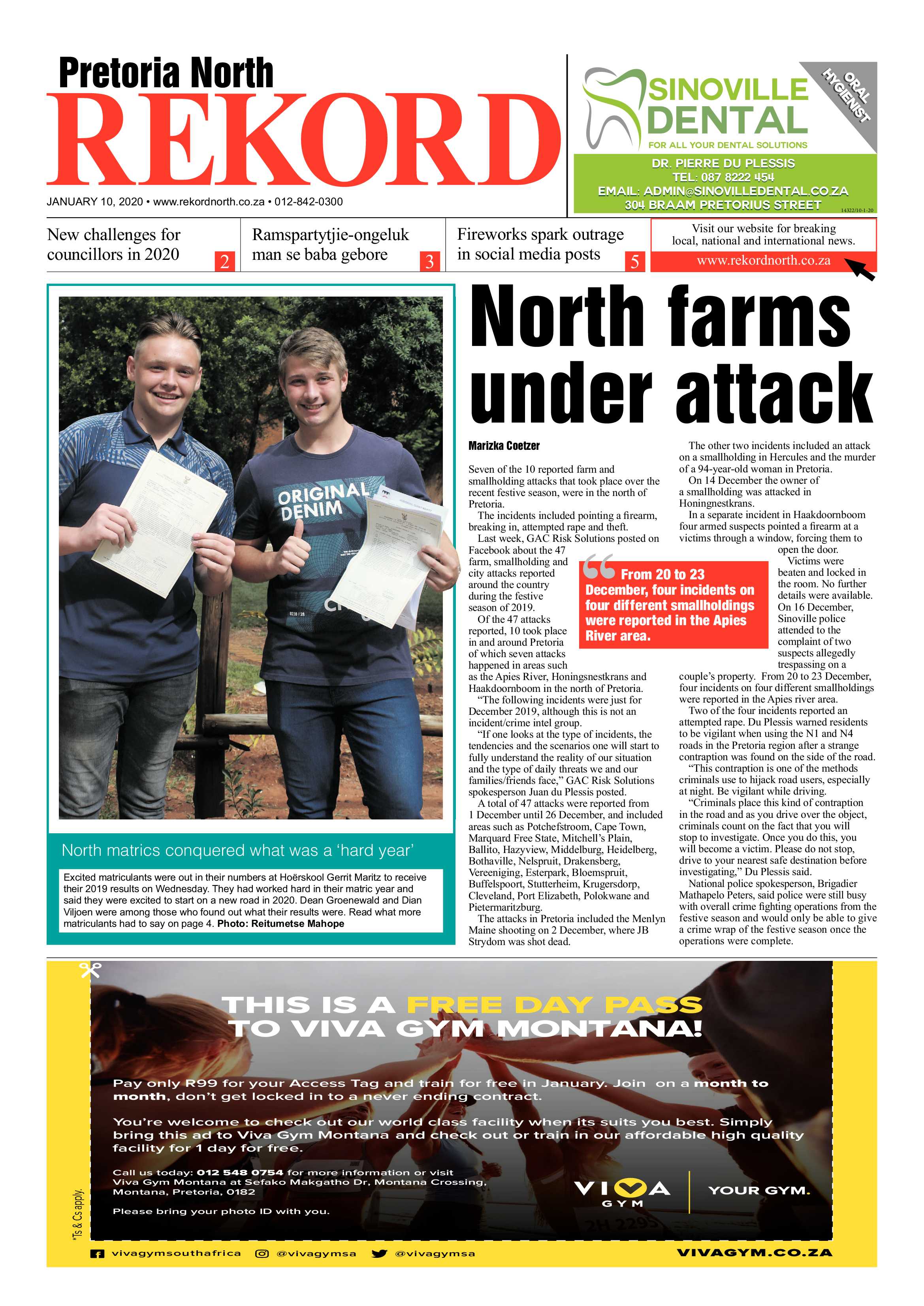 Rekord North 10 January 2020 page 1