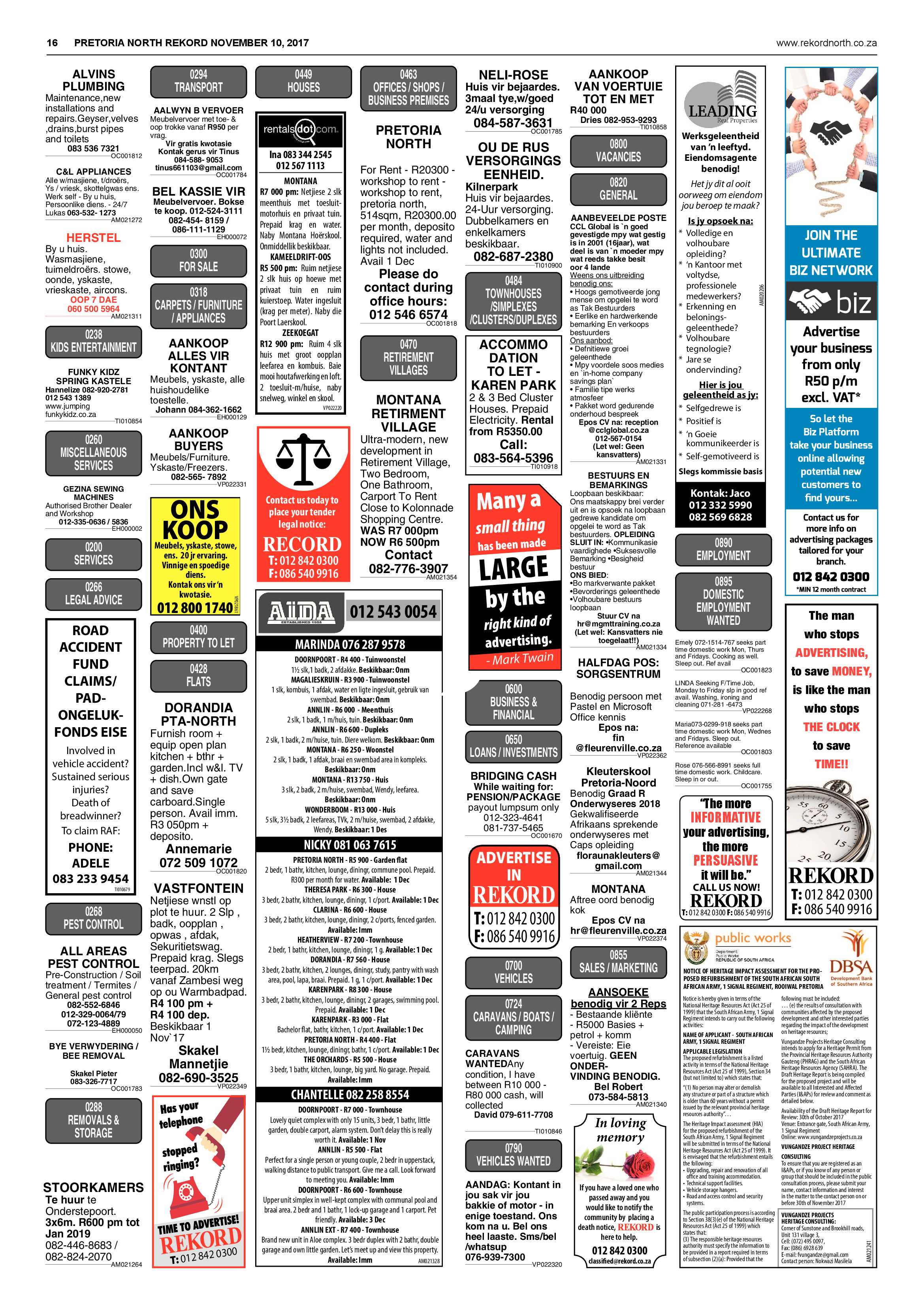 Rekord North 10 November 2017 page 16