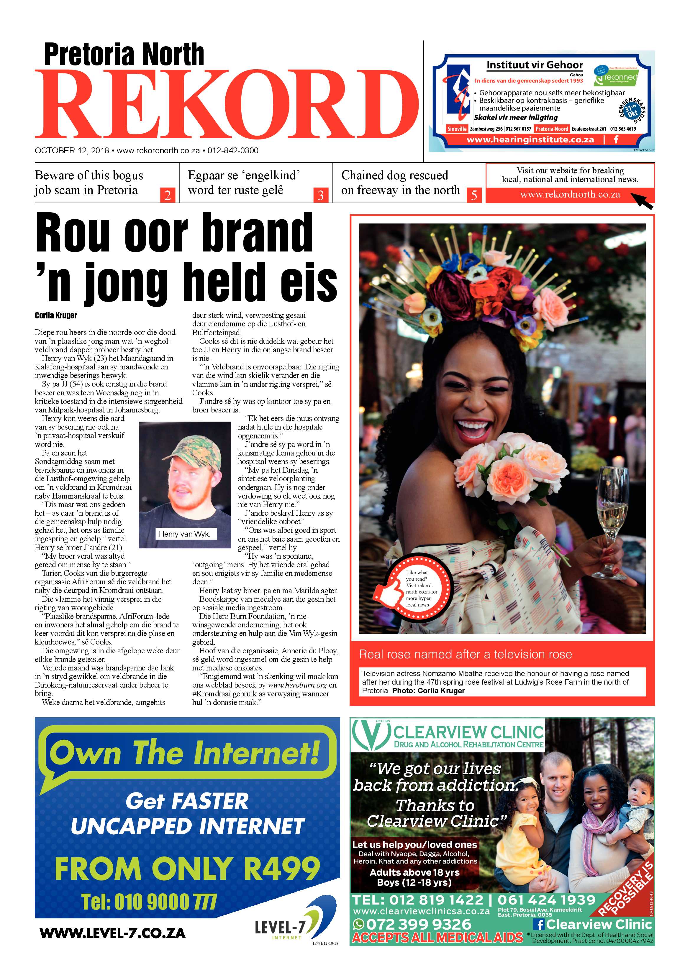 Rekord North 12 October 2018 page 1
