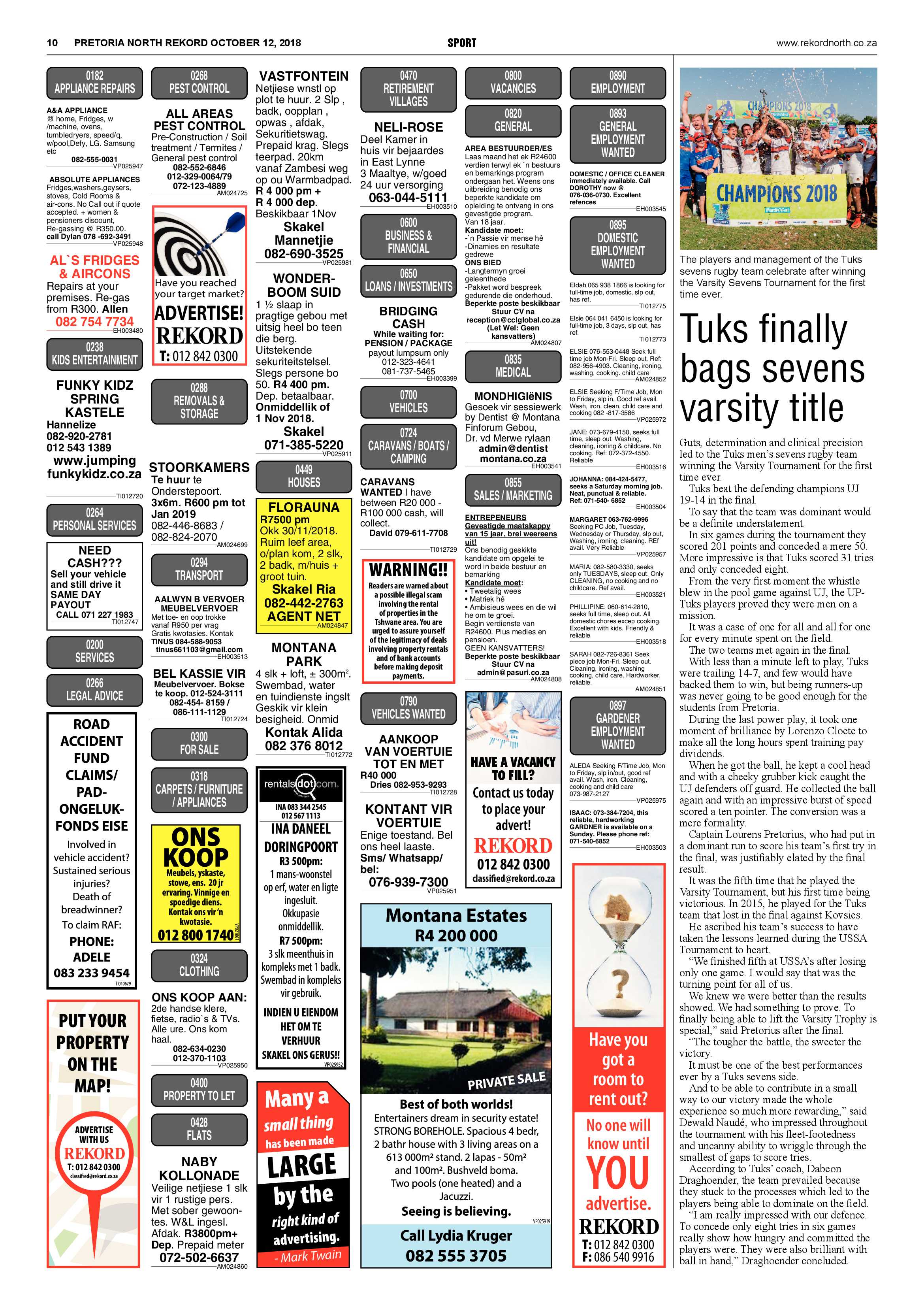 Rekord North 12 October 2018 page 10