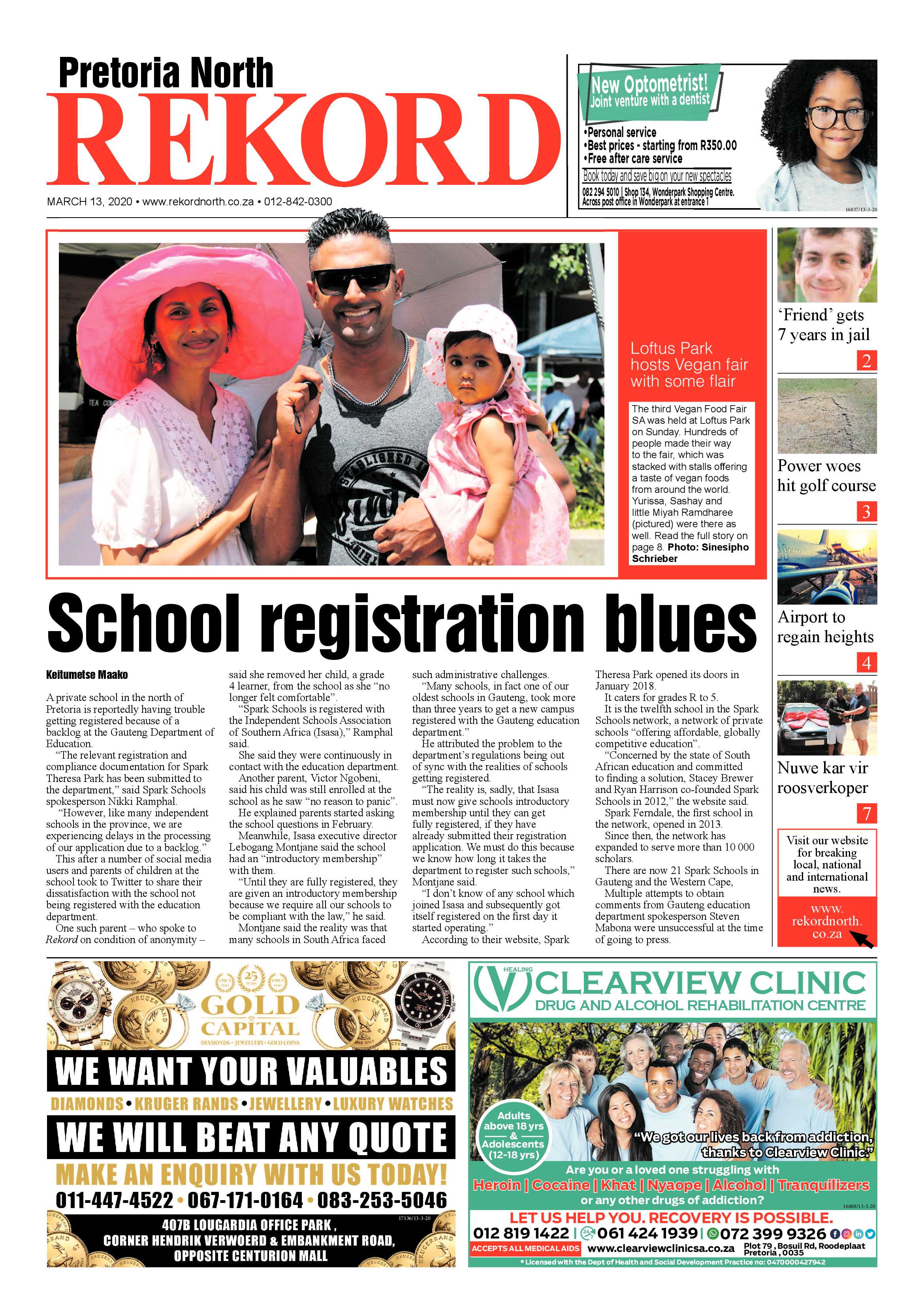 Rekord North 13 March 2020 page 1