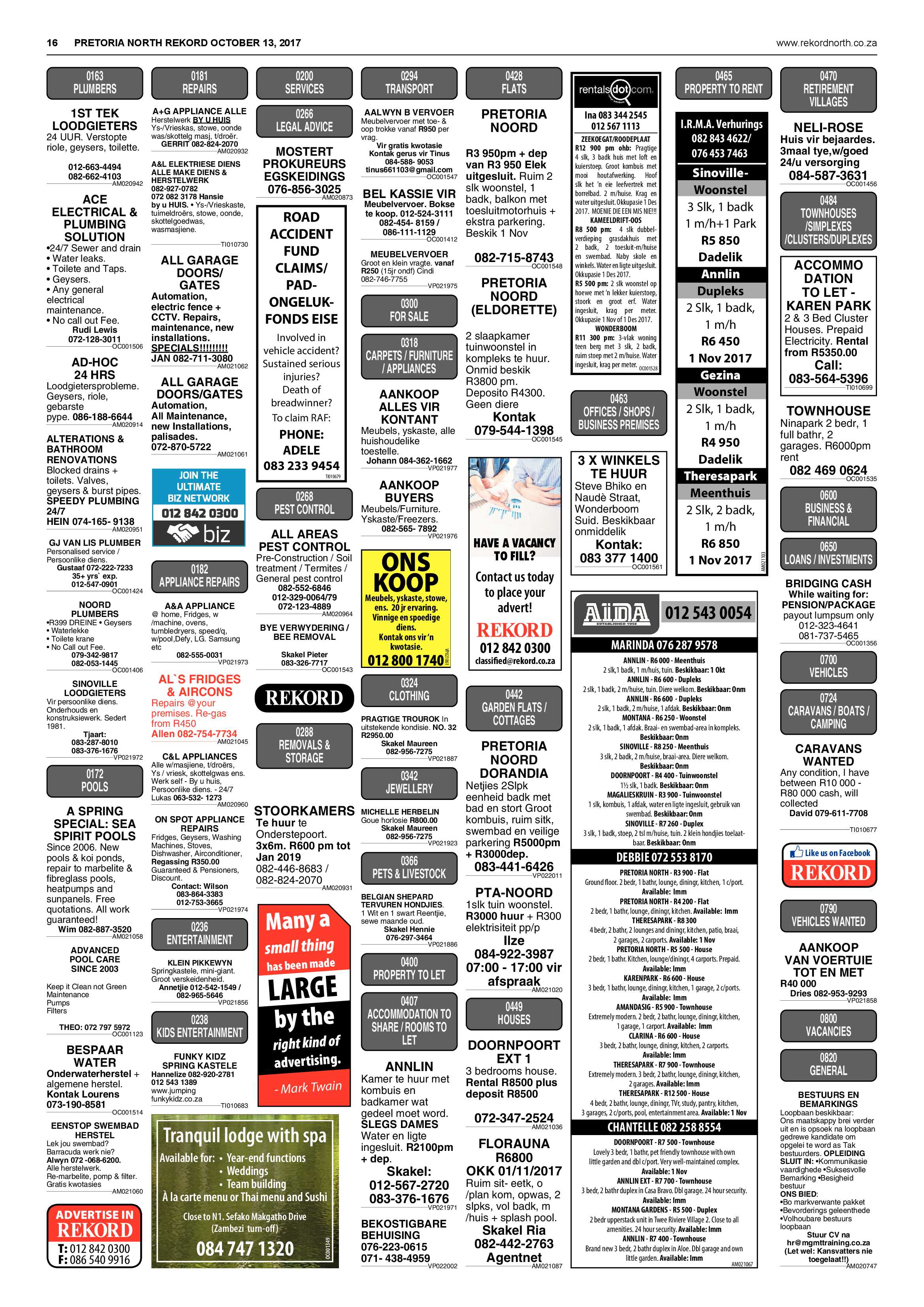 Rekord North 13 October 2017 page 16