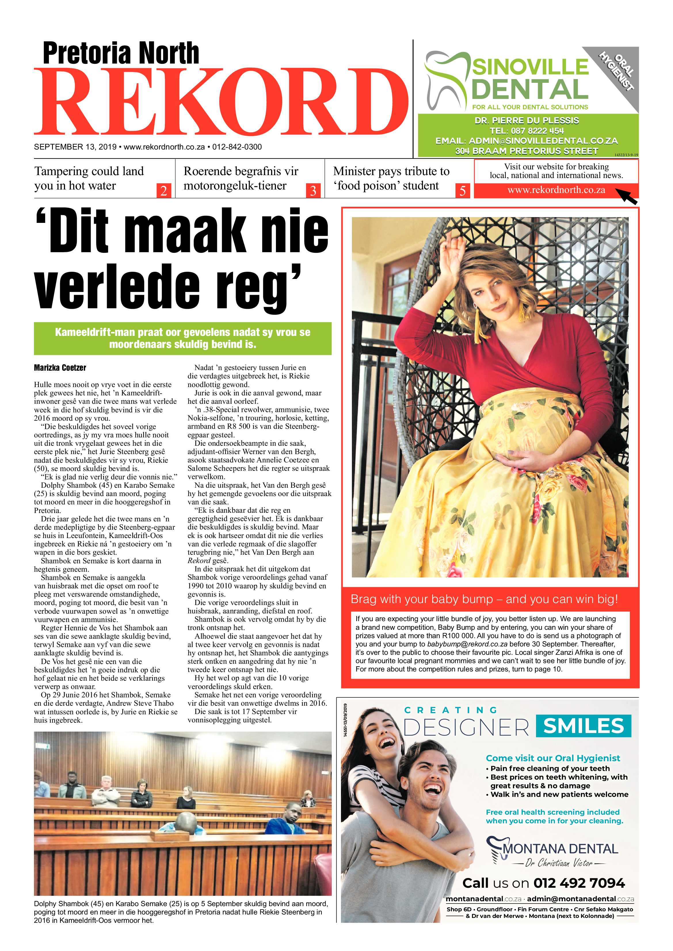 Rekord North 13 September 2019 page 1