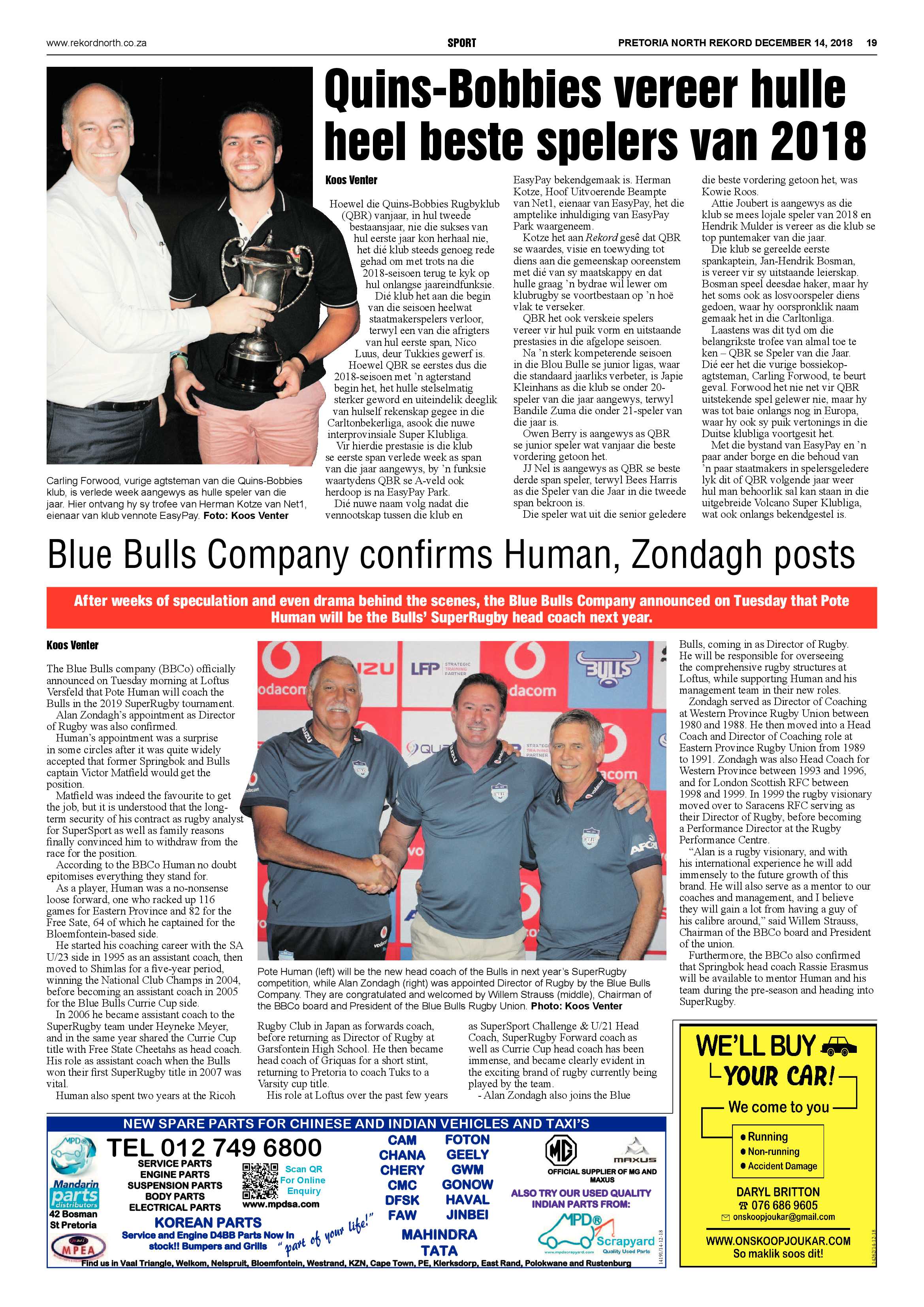 Rekord North 14 December 2018 page 19