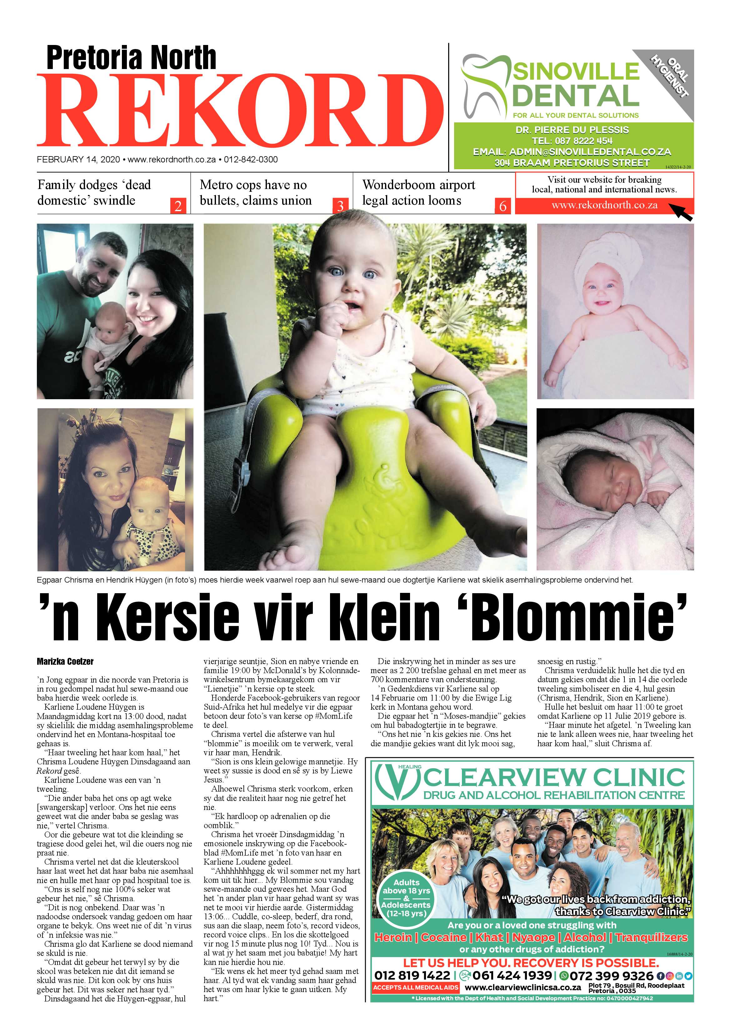 Rekord North 14 February 2020 page 1