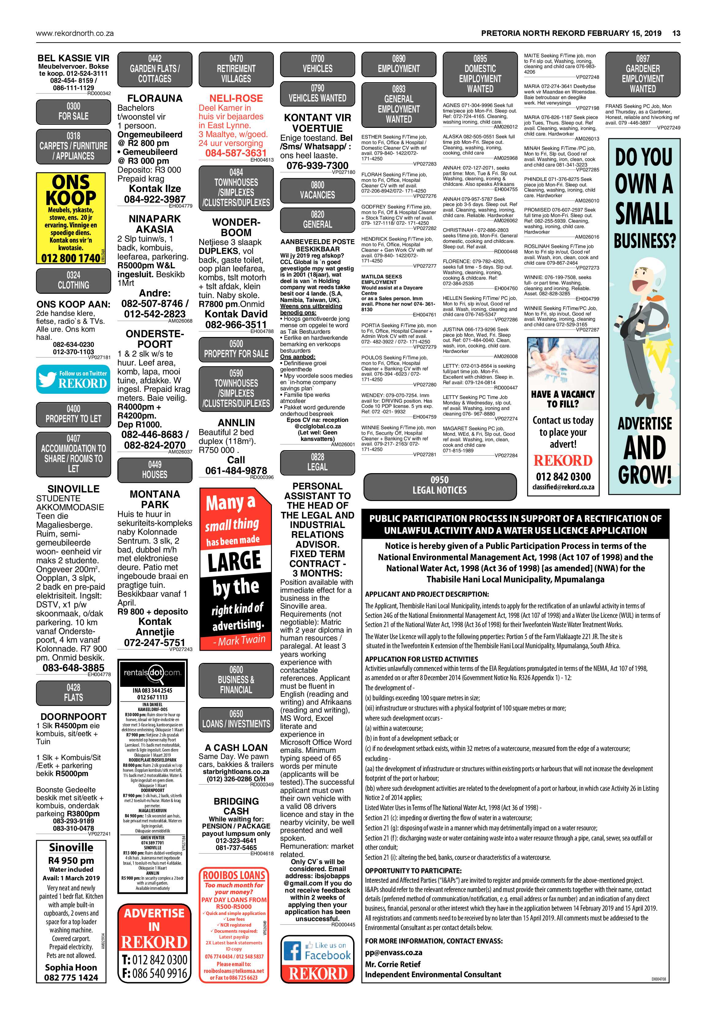 Rekord North 15 February 2019 page 13