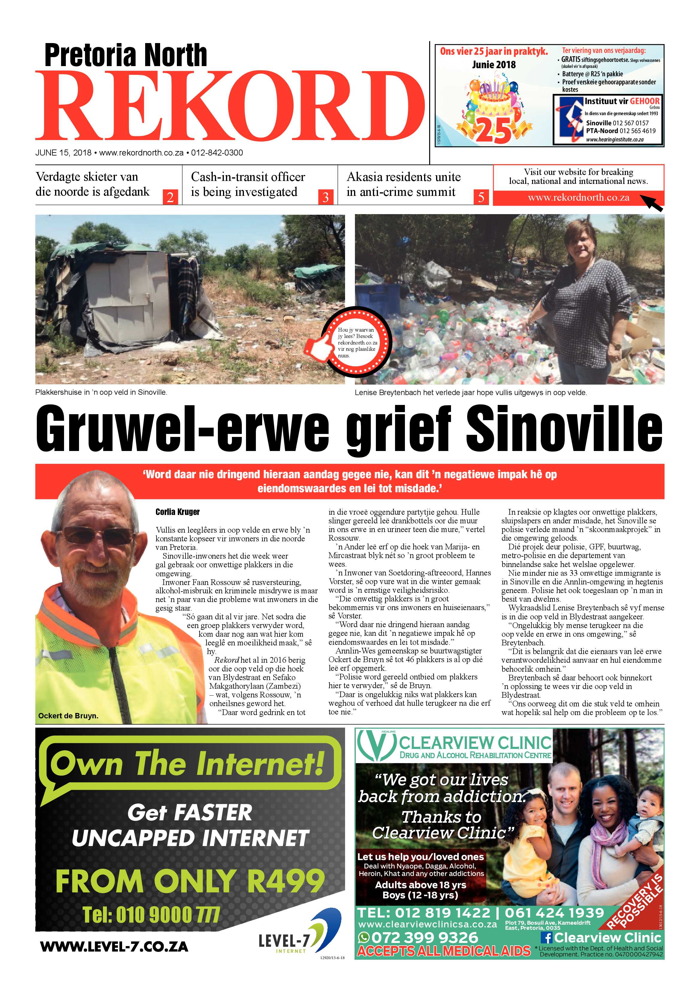 Rekord North 15 June 2018 page 1