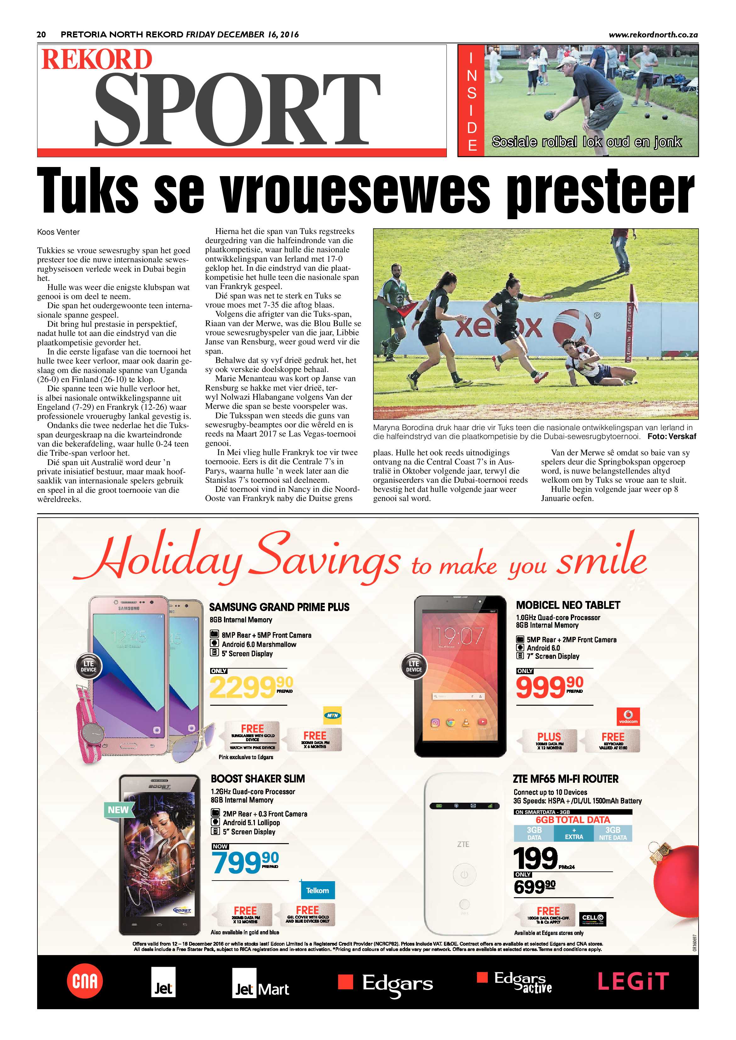 Rekord North 16 December 2016 page 20