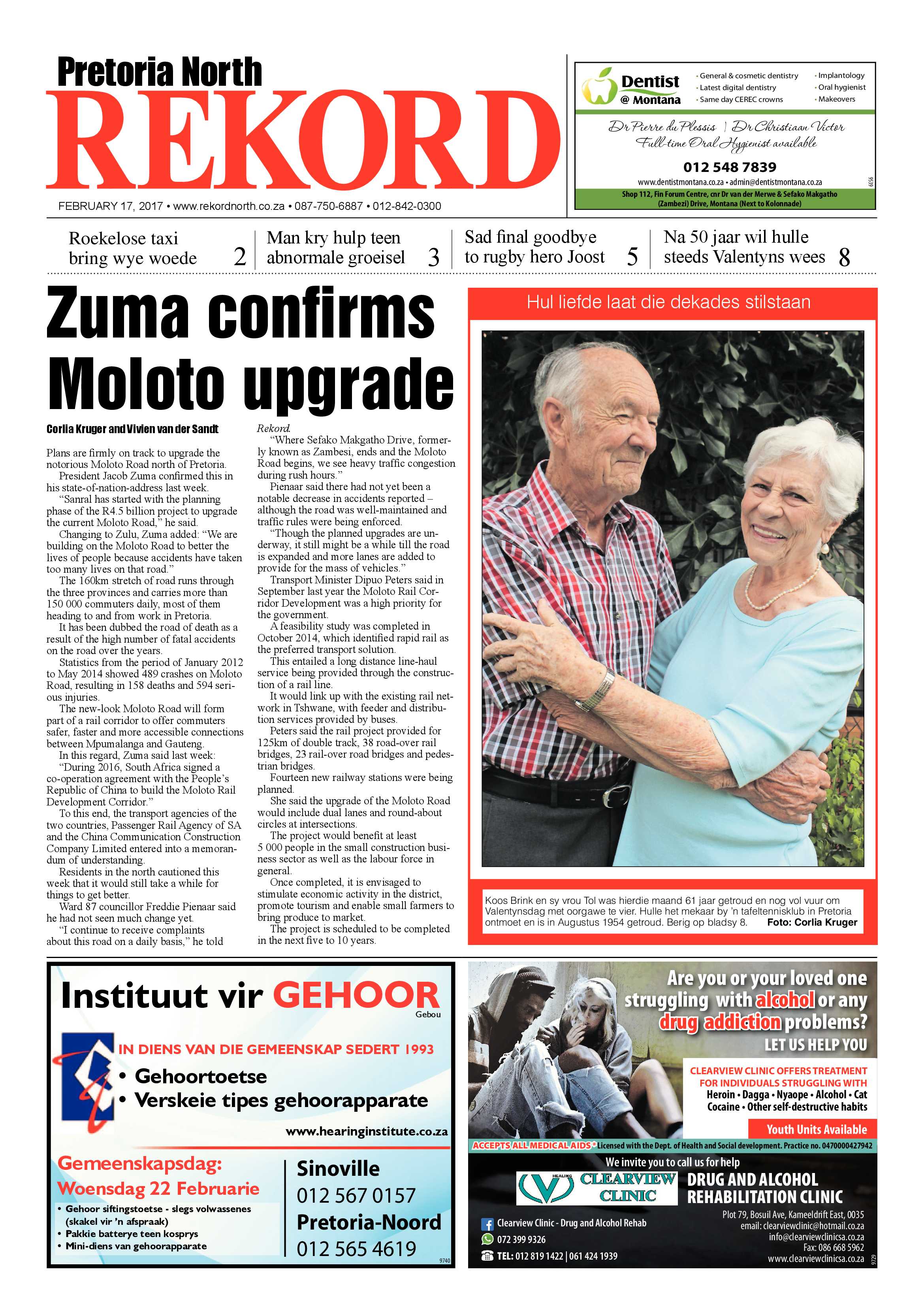Rekord North 17 February 2017 page 1