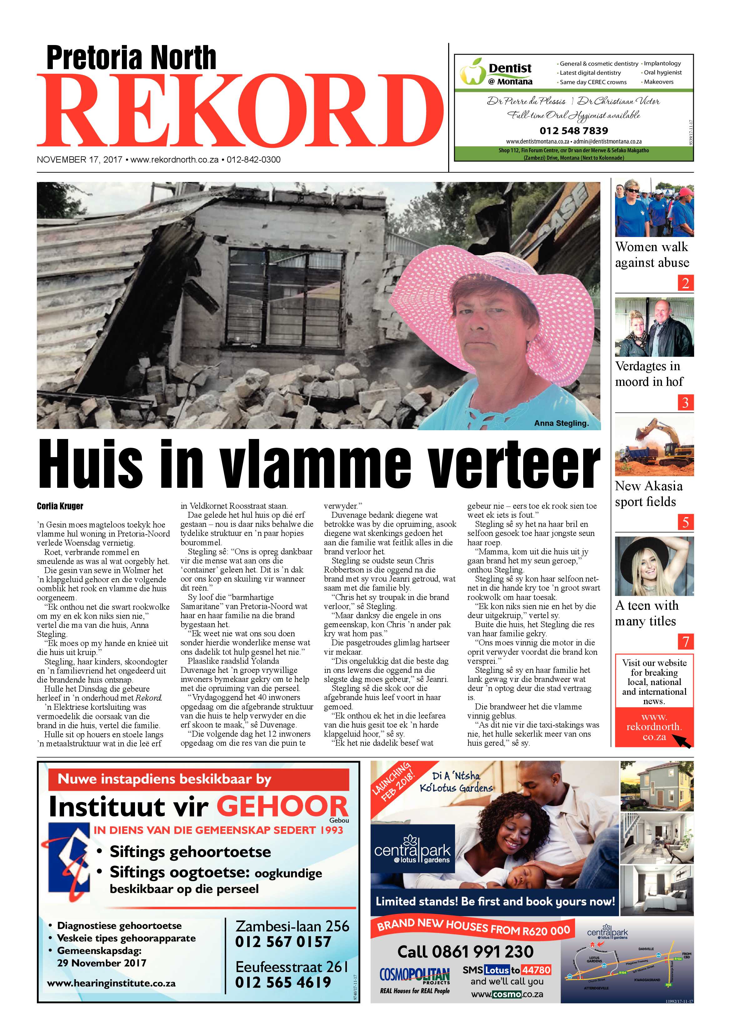 Rekord North 17 November 2017 page 1