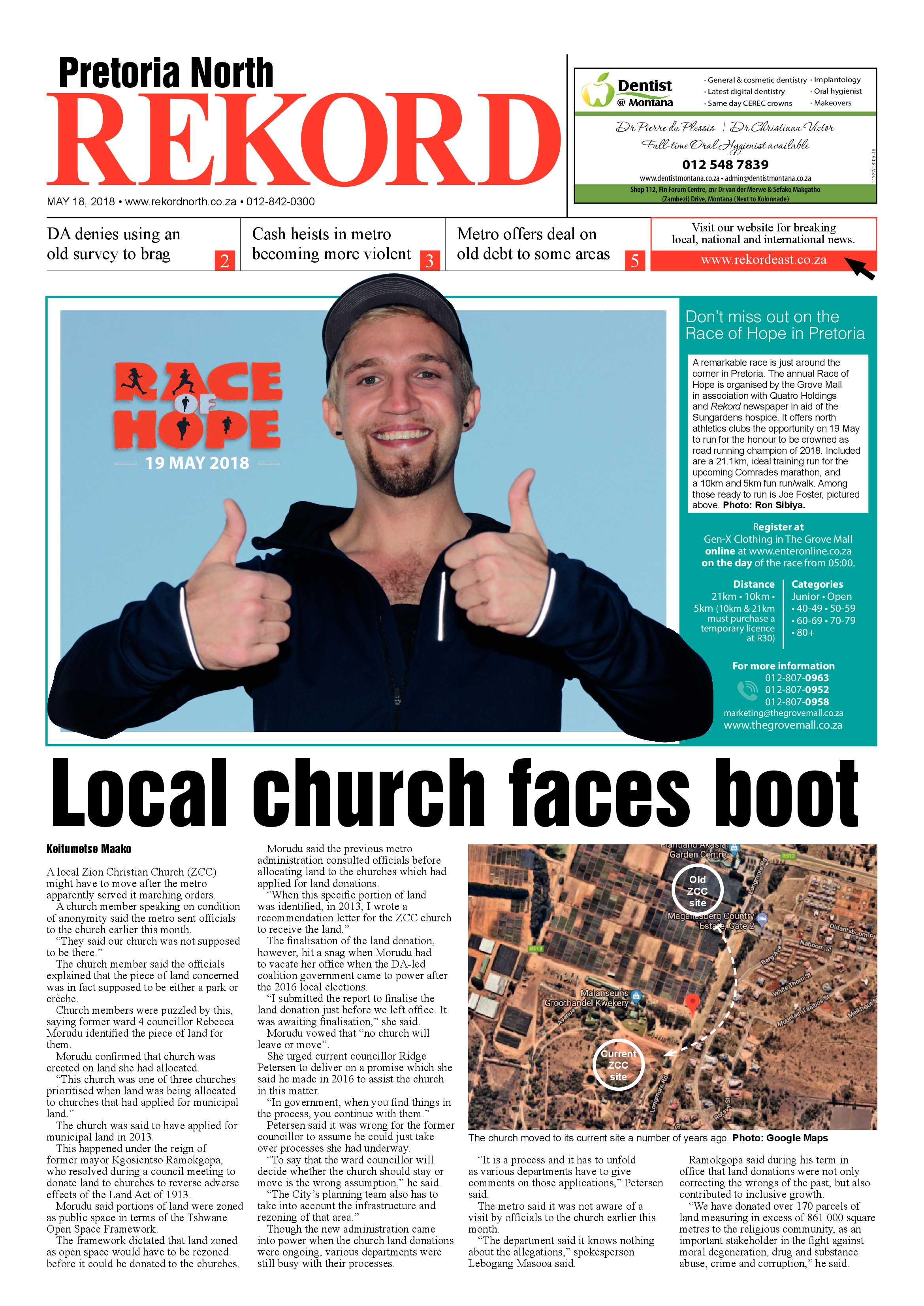 Rekord North 18 May 2018 page 1