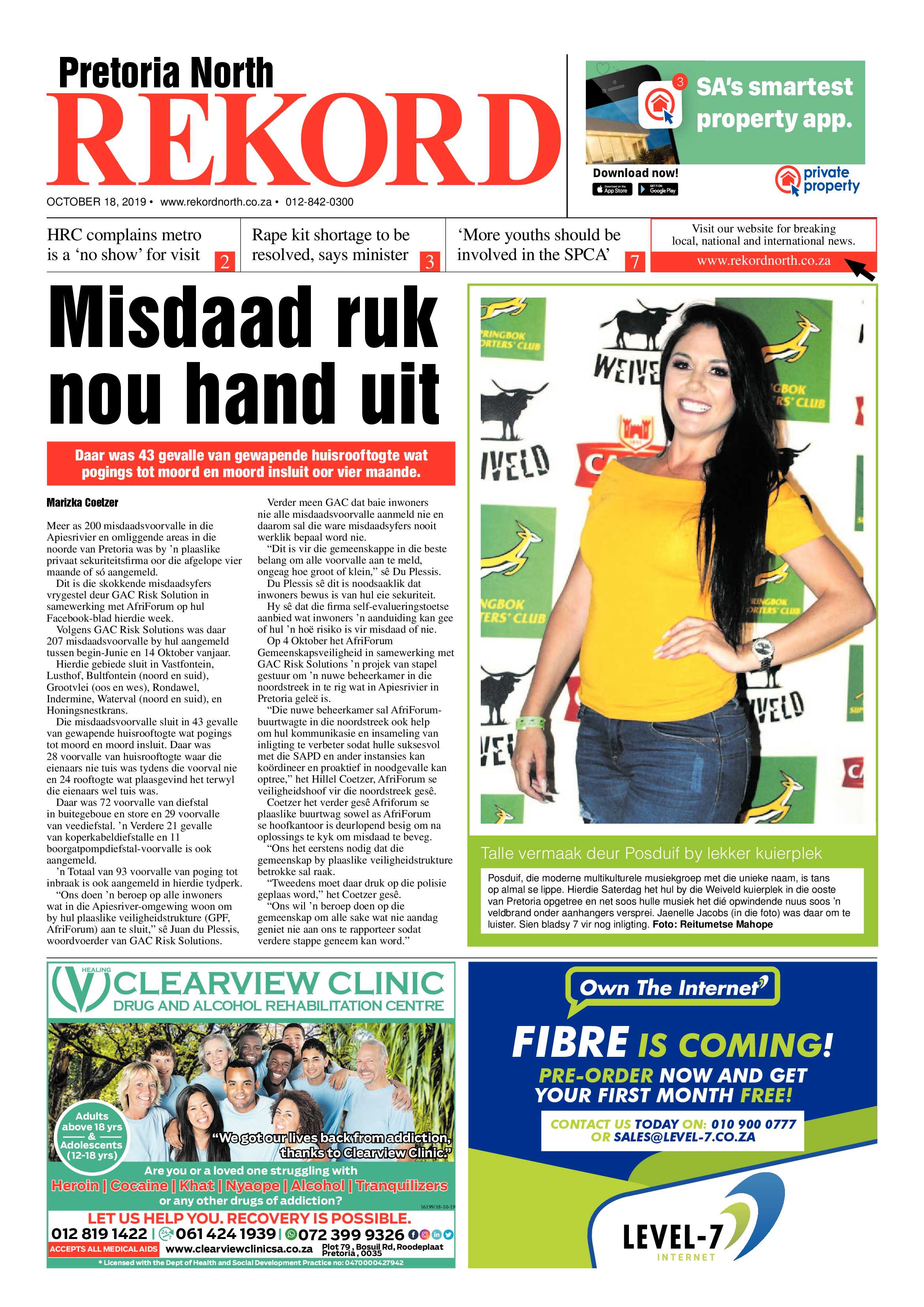 Rekord North 18 October 2019 page 1