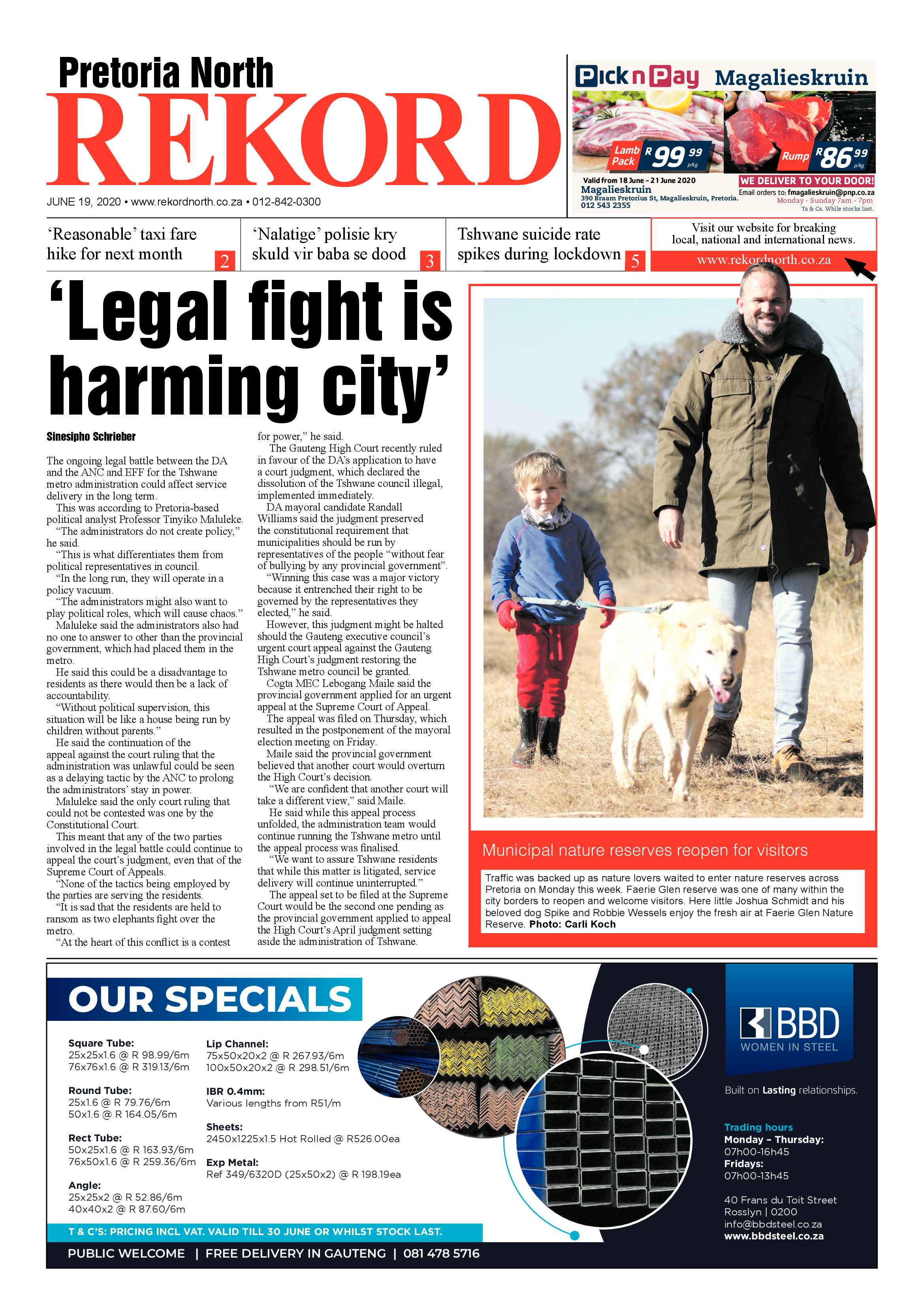 Rekord North 19 June 2020 page 1