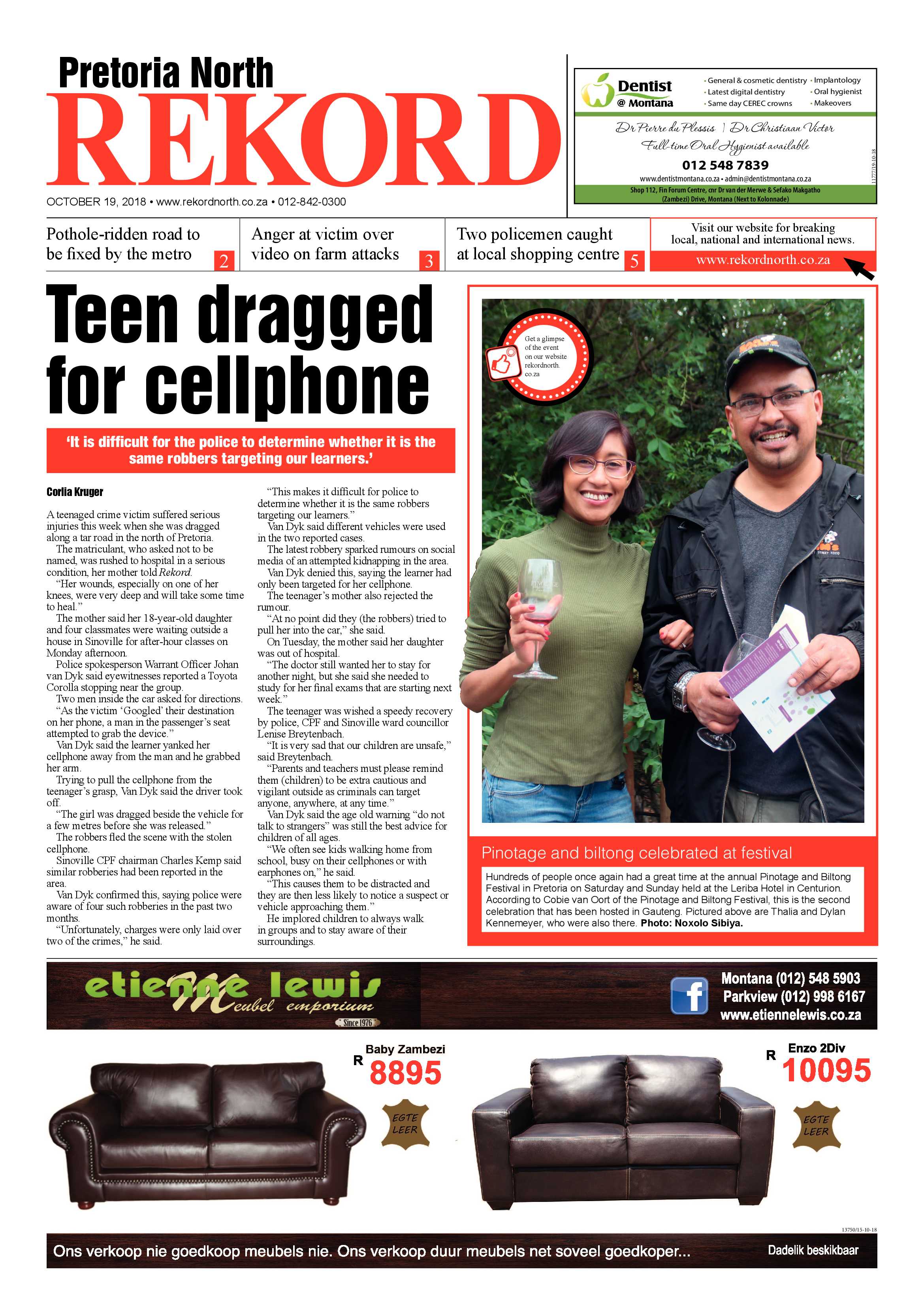 Rekord North 19 October 2018 page 1