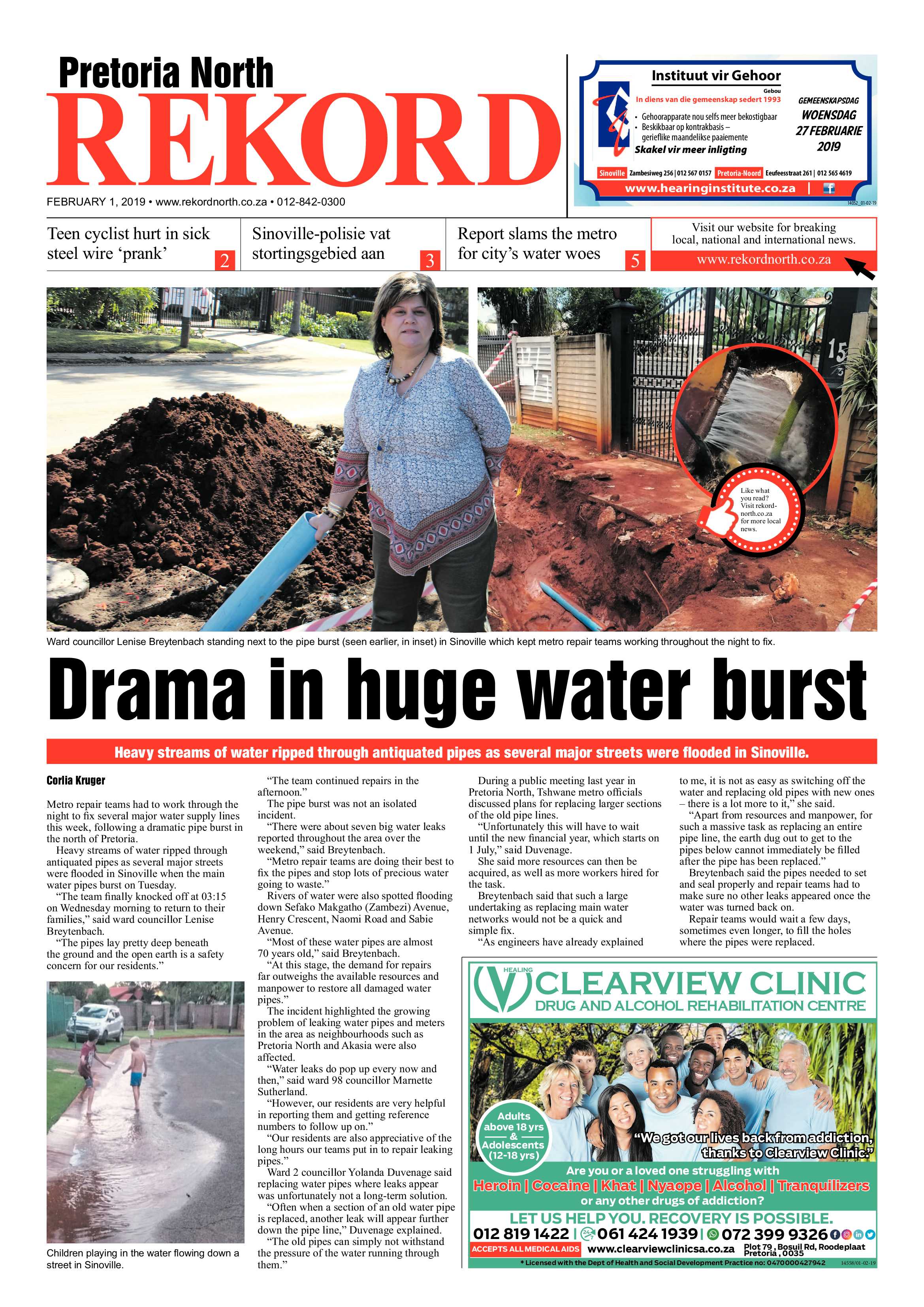 Rekord North 1 February 2019 page 1