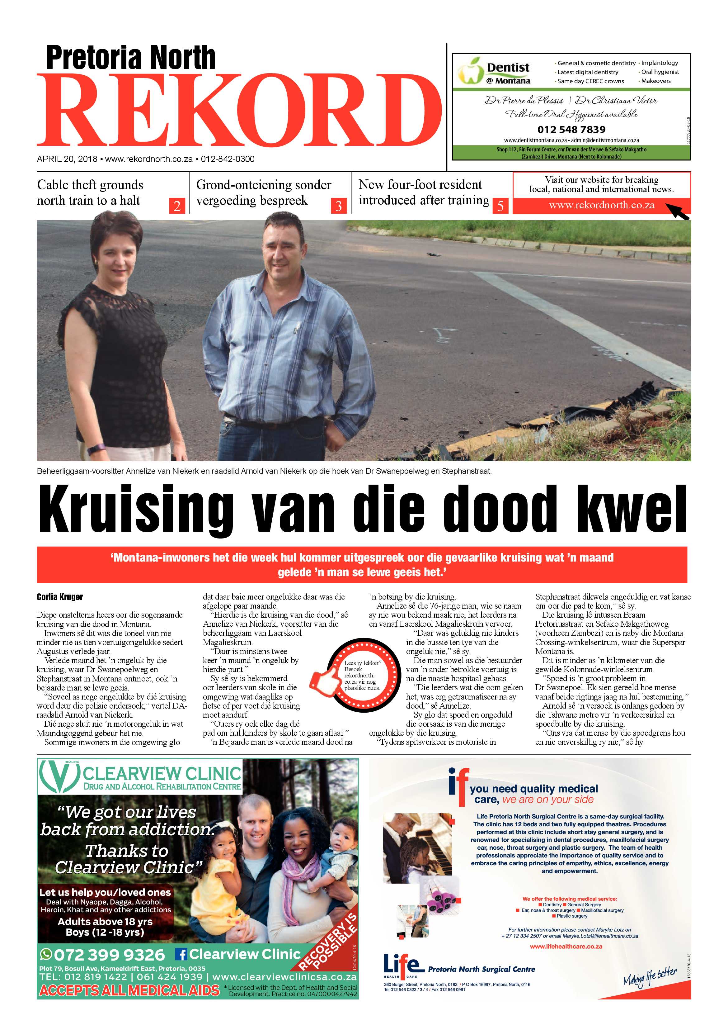 Rekord North 20 April 2018 page 1