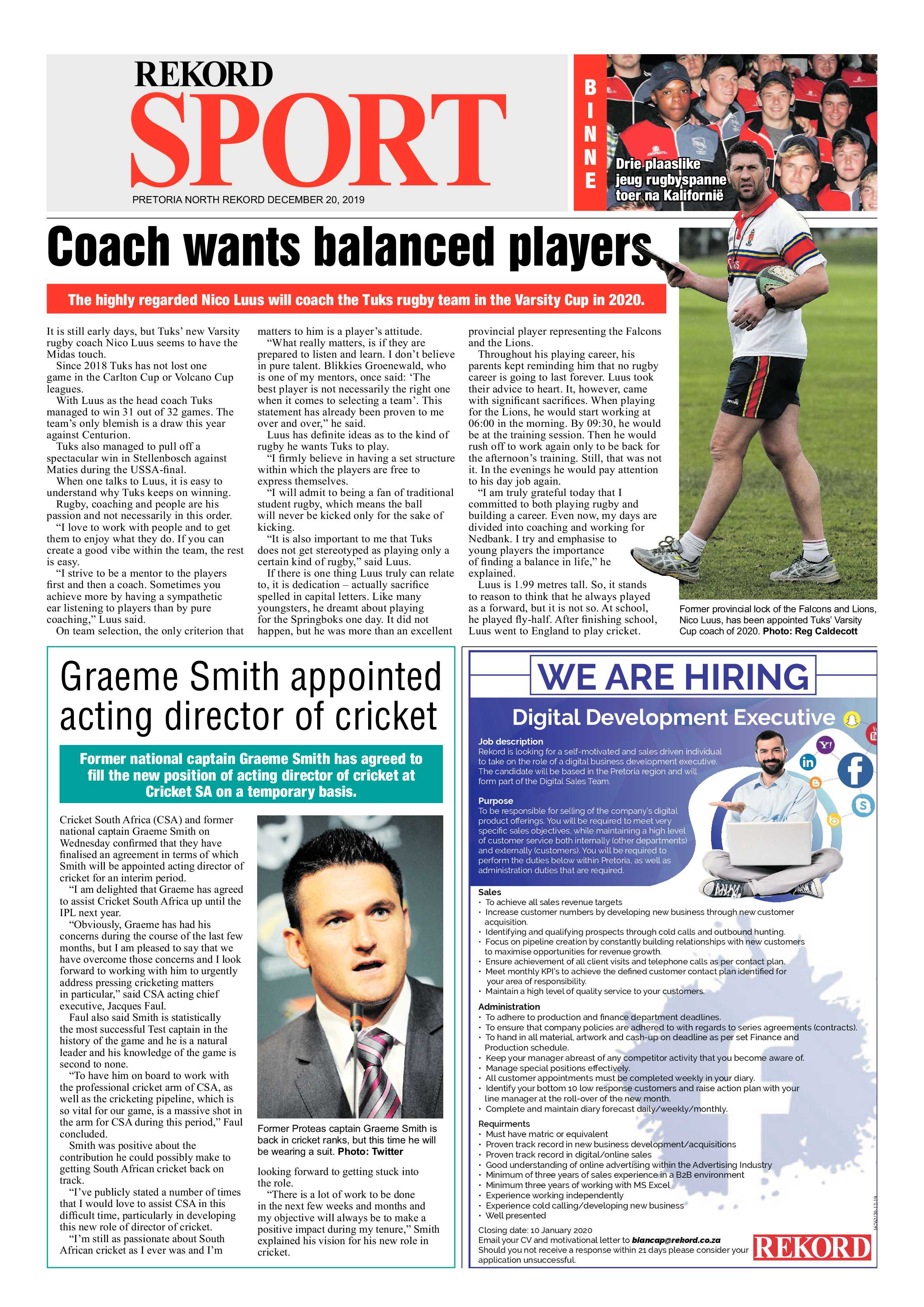 Rekord North 20 December 2019 page 16