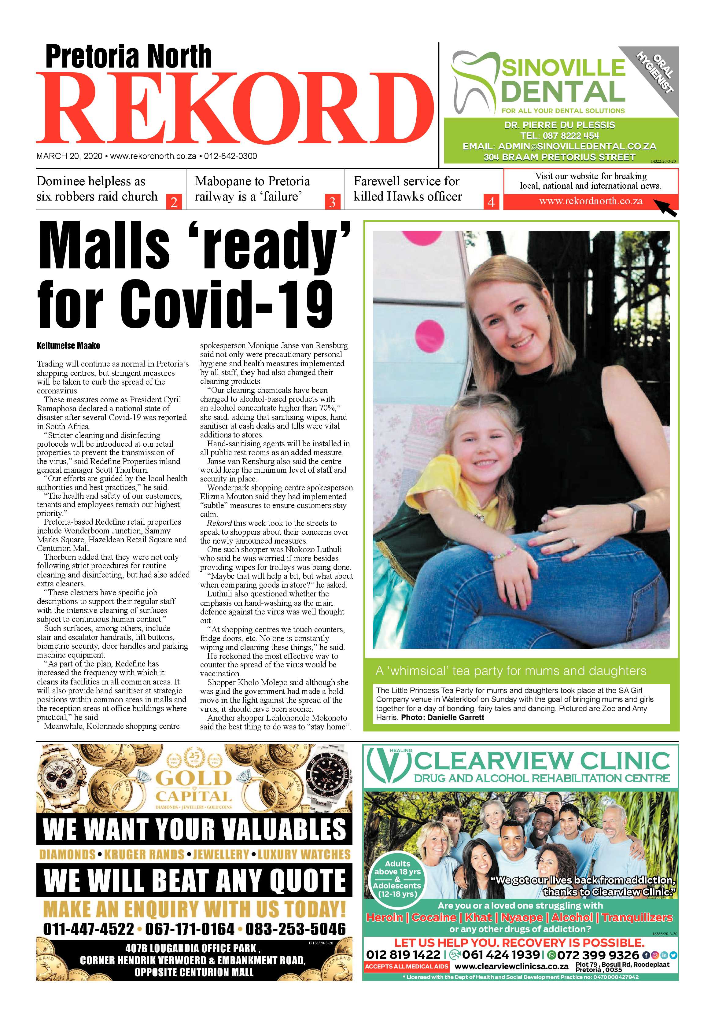 Rekord North 20 March 2020 page 1