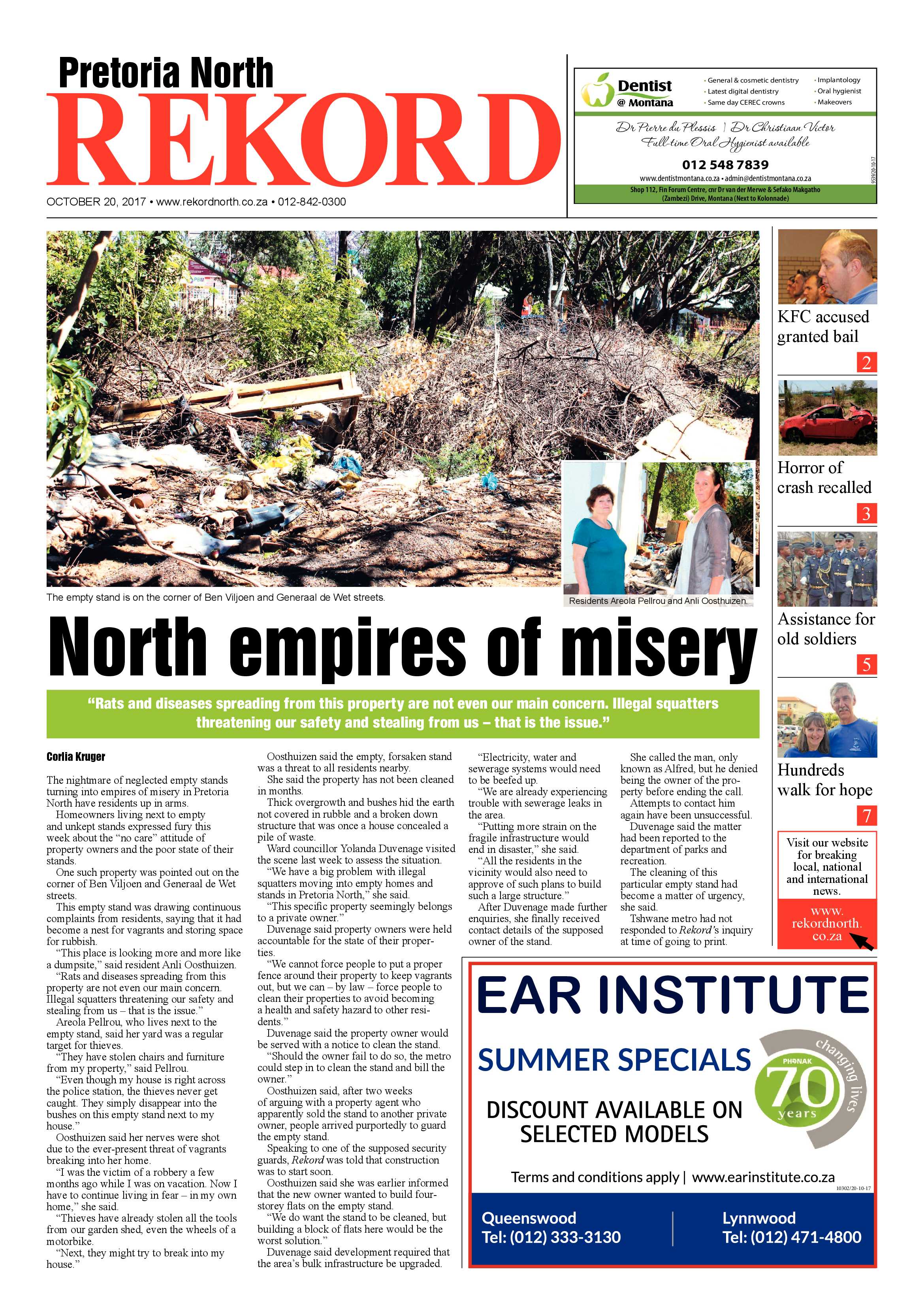 Rekord North 20 October 2017 page 1