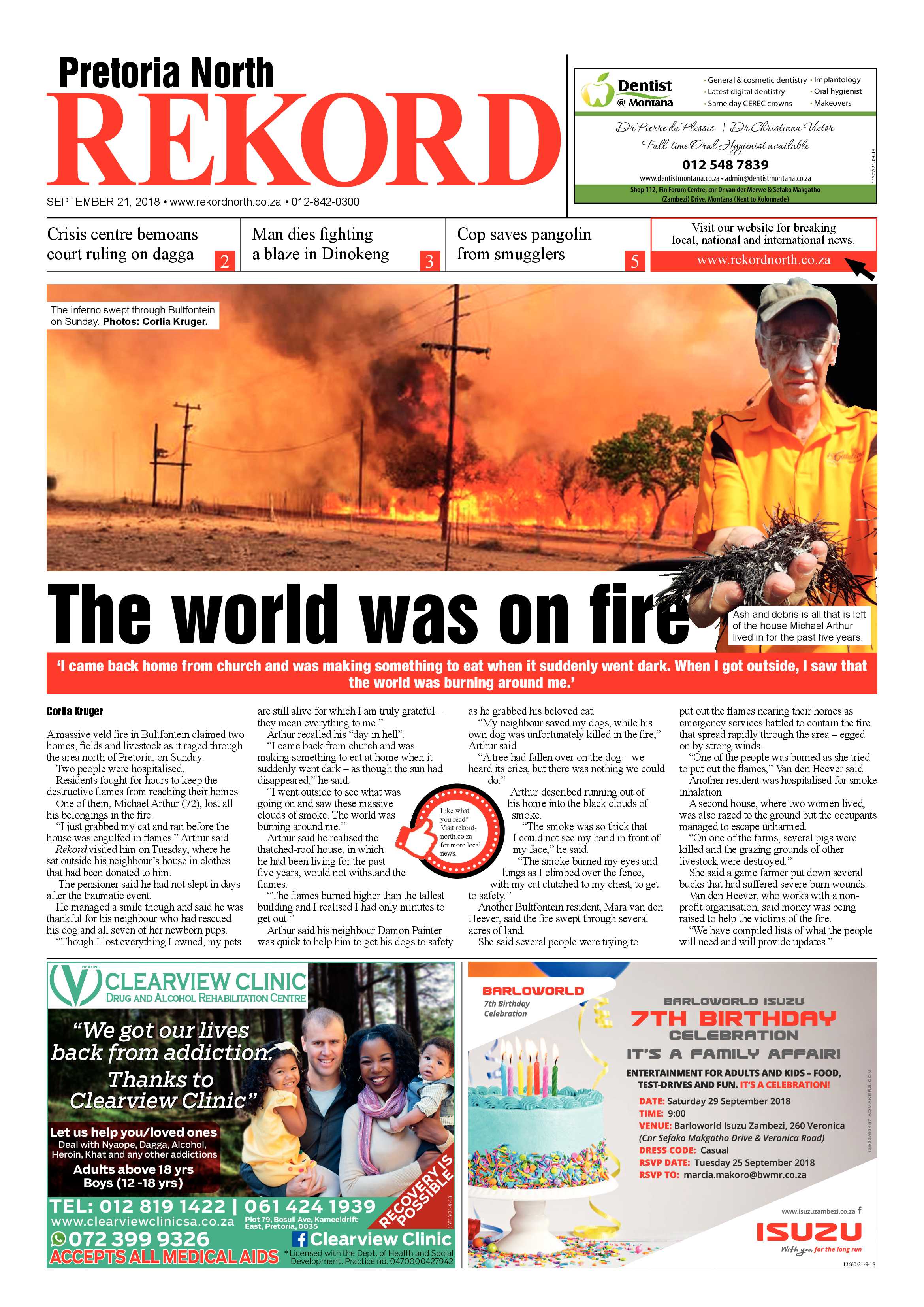 Rekord North 21 September 2018 page 1