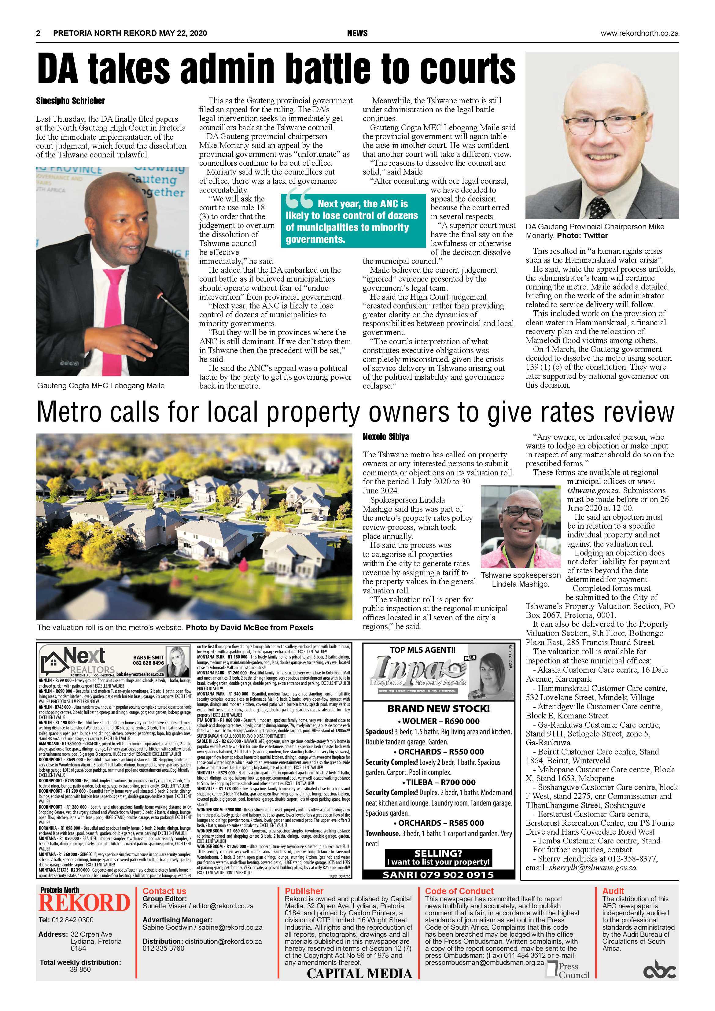 Rekord North 22 May 2020 page 2