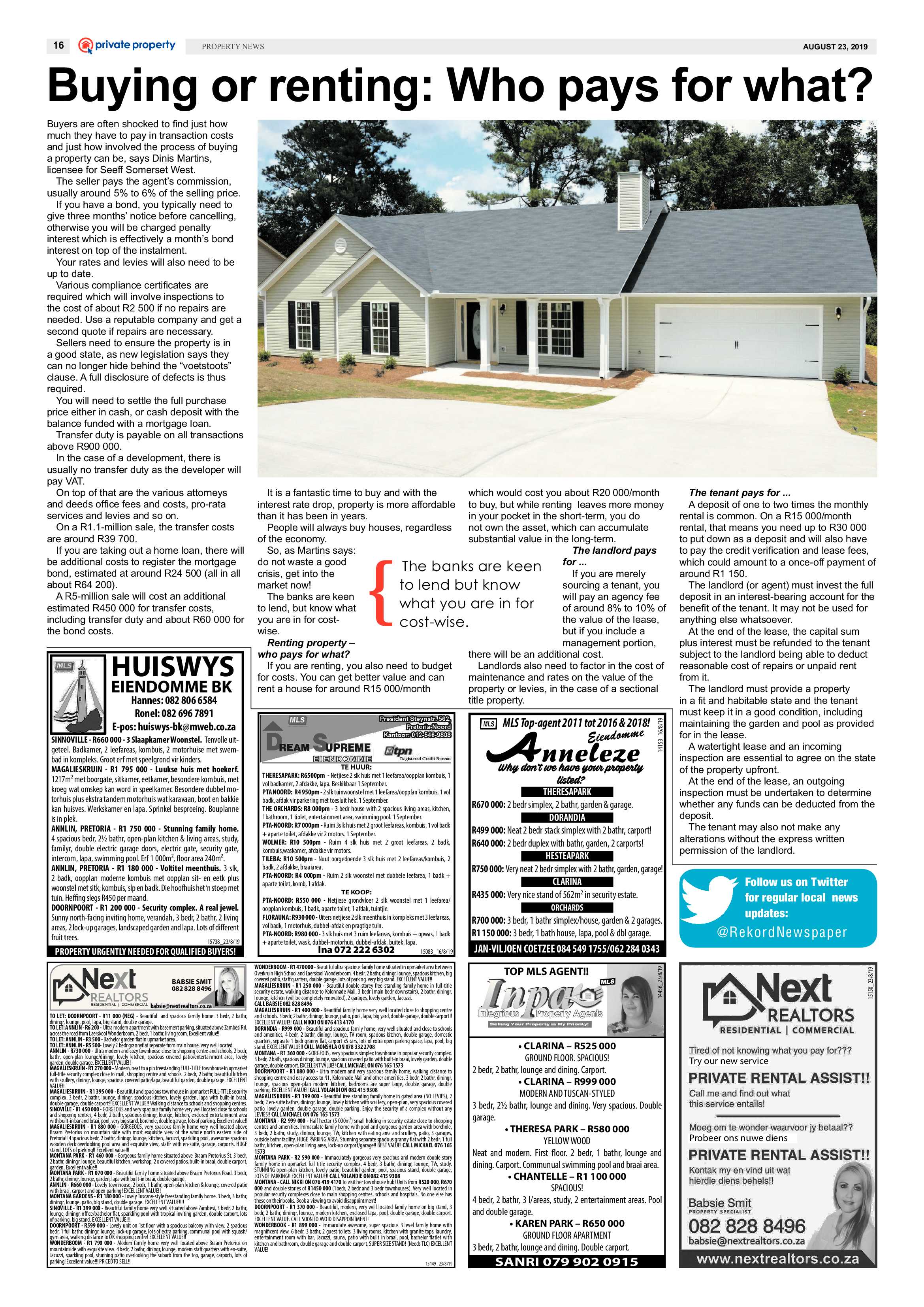 Rekord North 23 August 2019 page 16