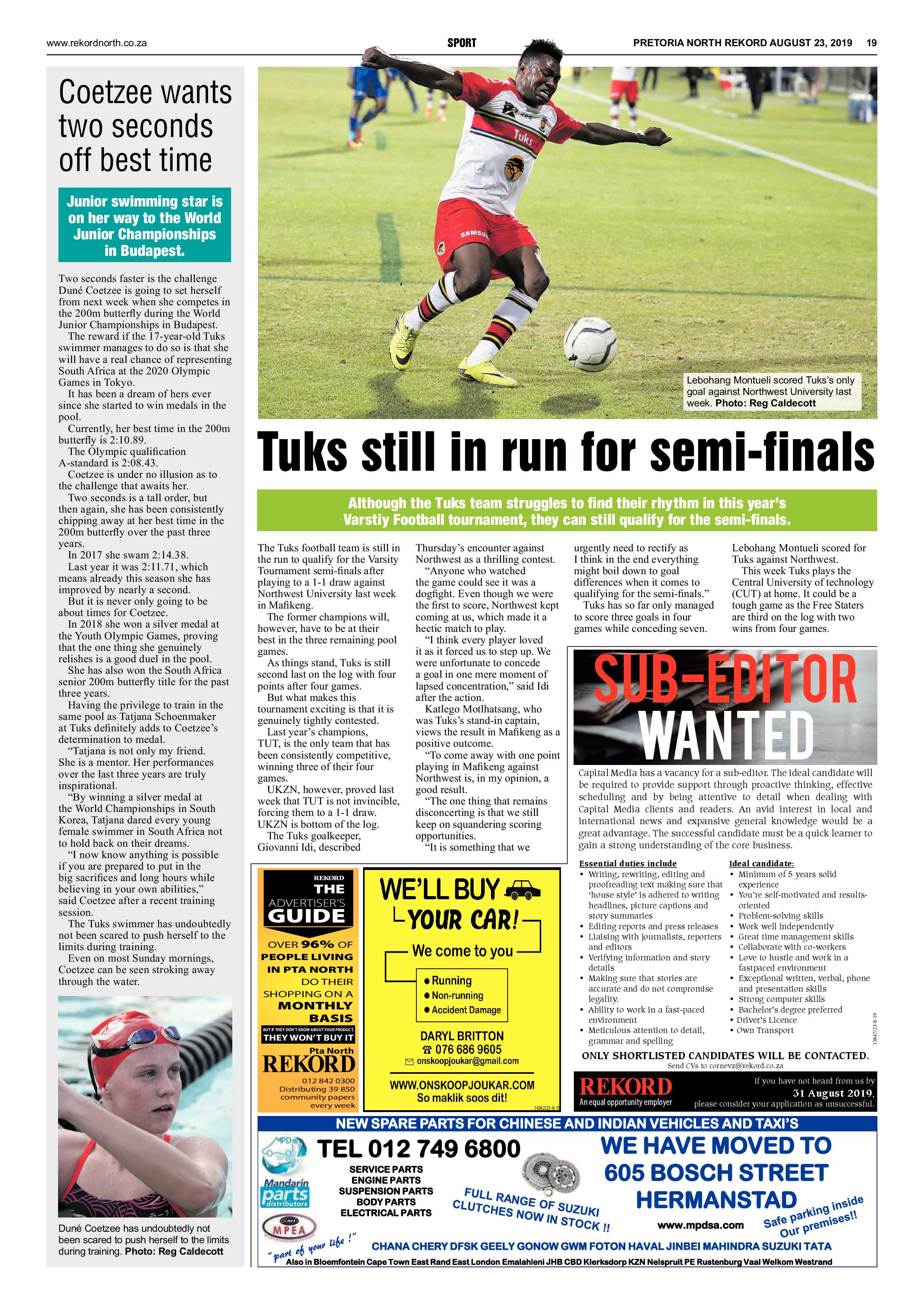 Rekord North 23 August 2019 page 19