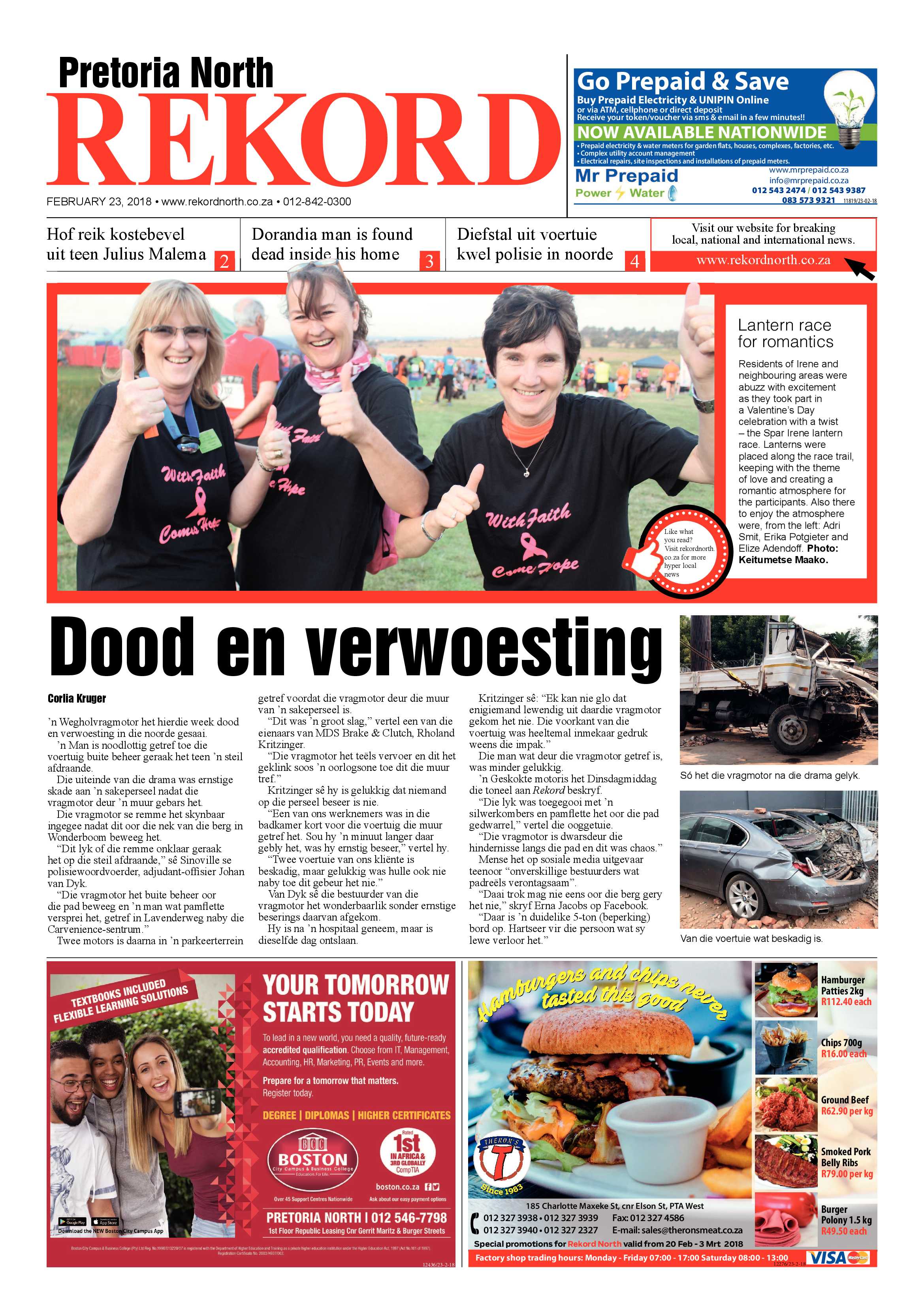 Rekord North 23 February 2018 page 1