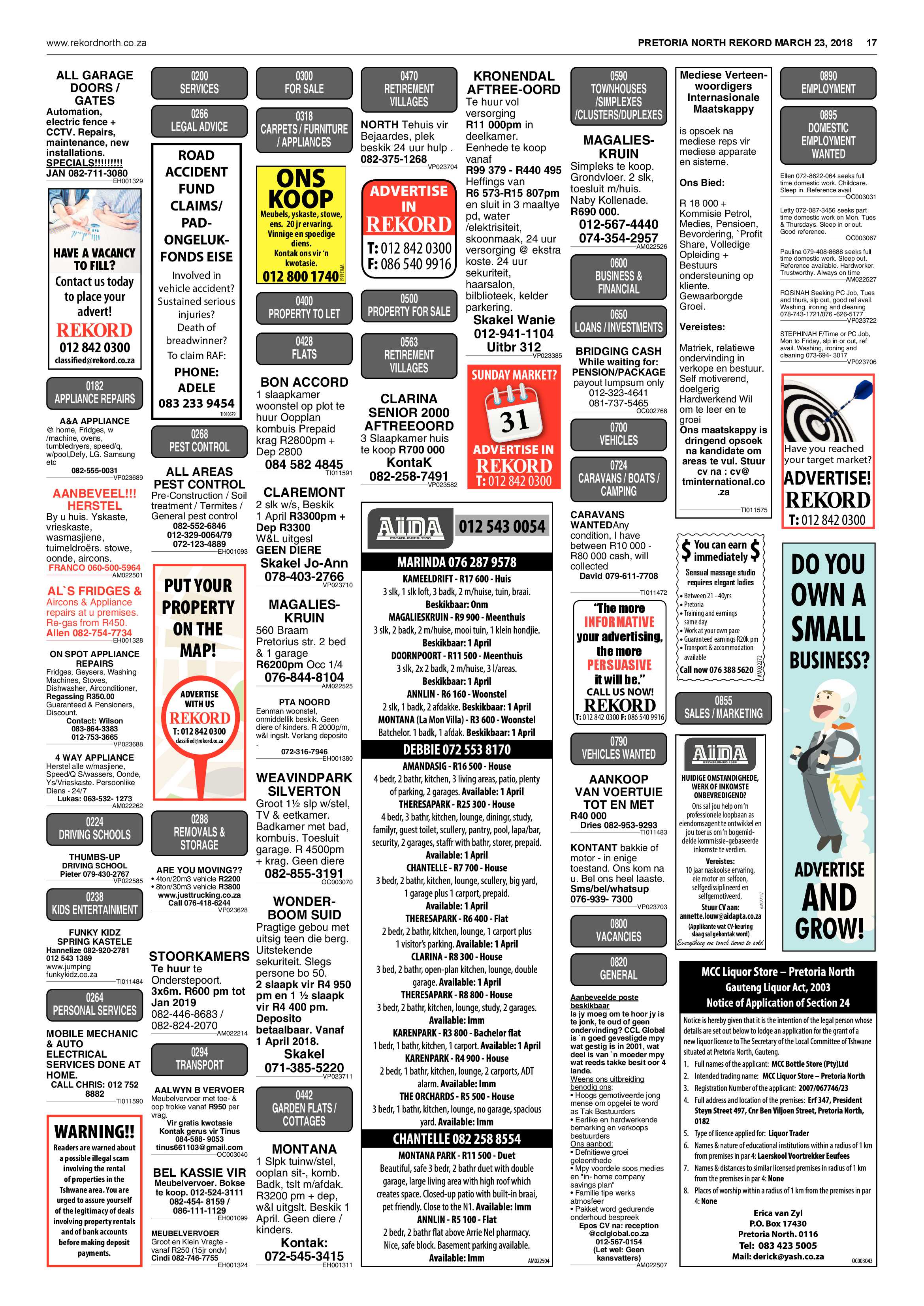 Rekord North 23 March 2018 page 17