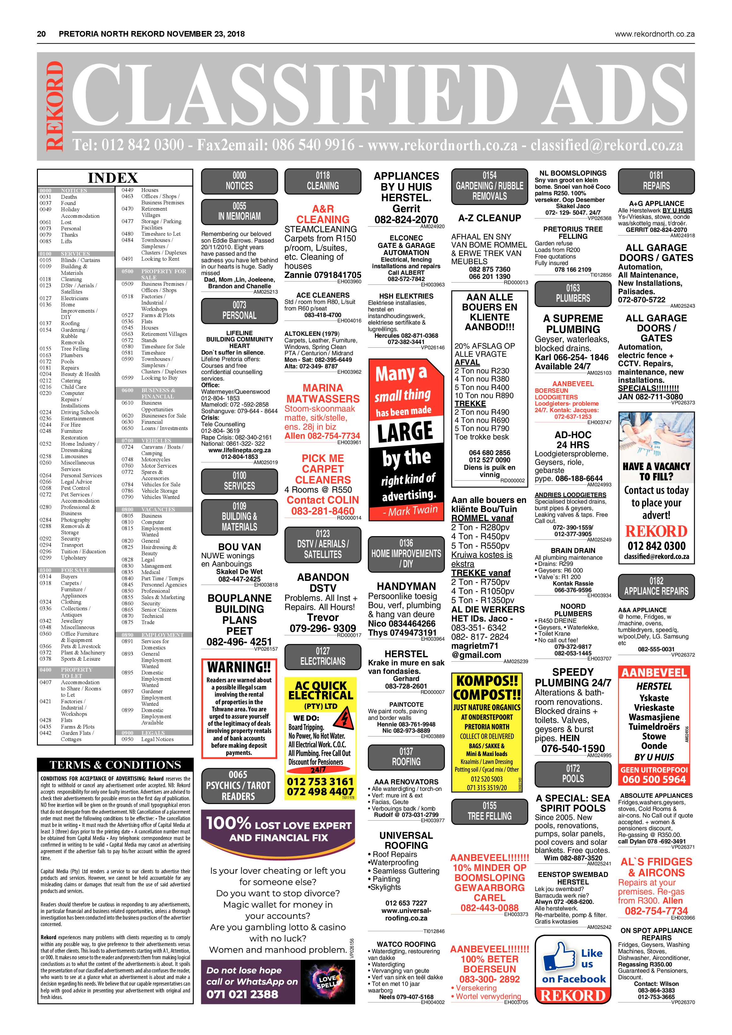Rekord North 23 November 2018 page 20