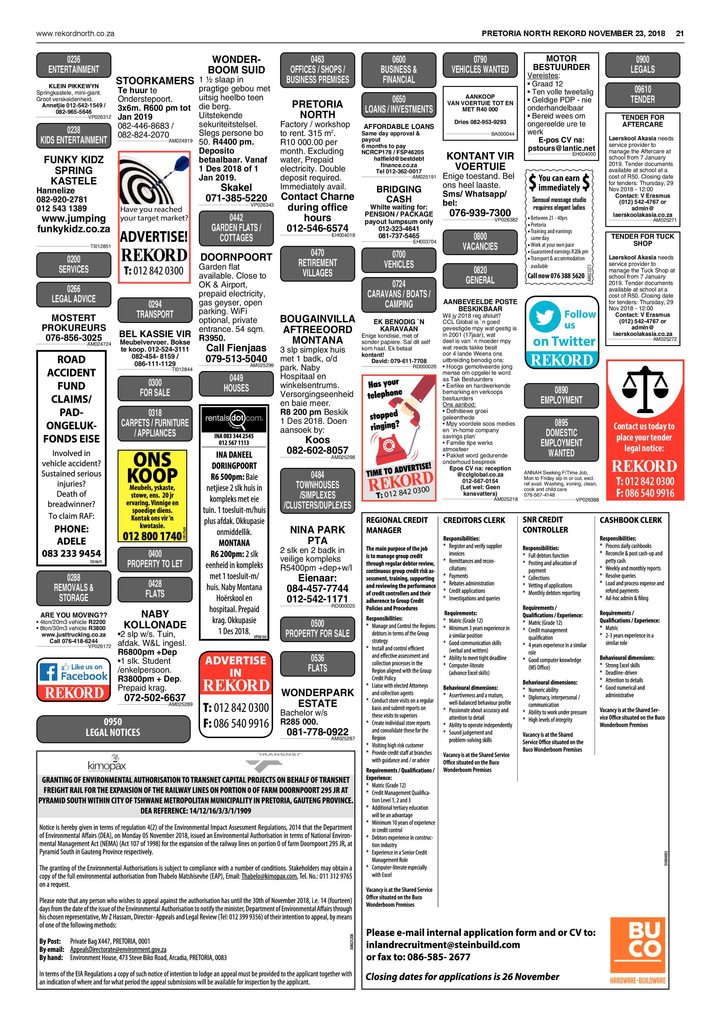 Rekord North 23 November 2018 page 21