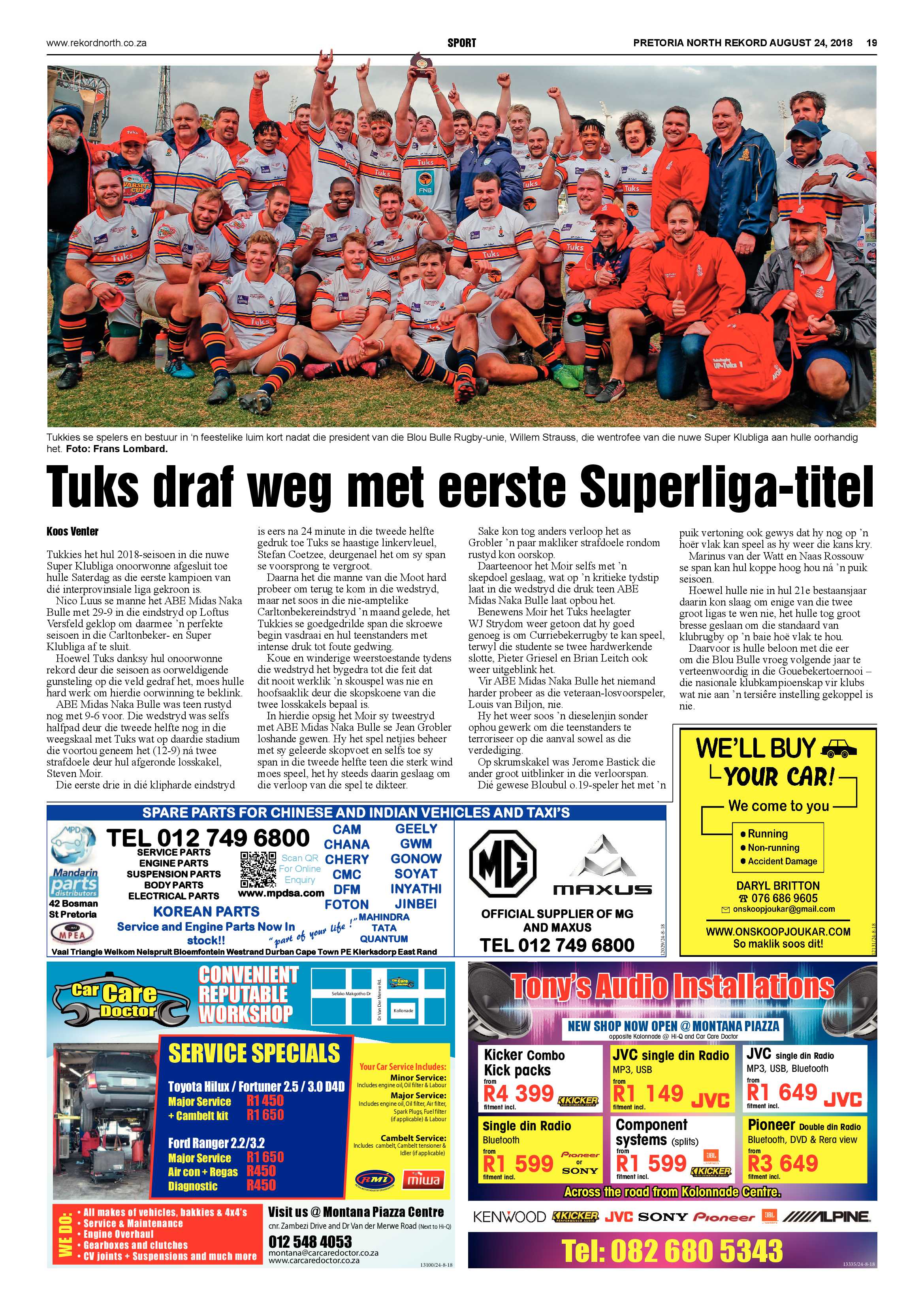 Rekord North 24 August 2018 page 19