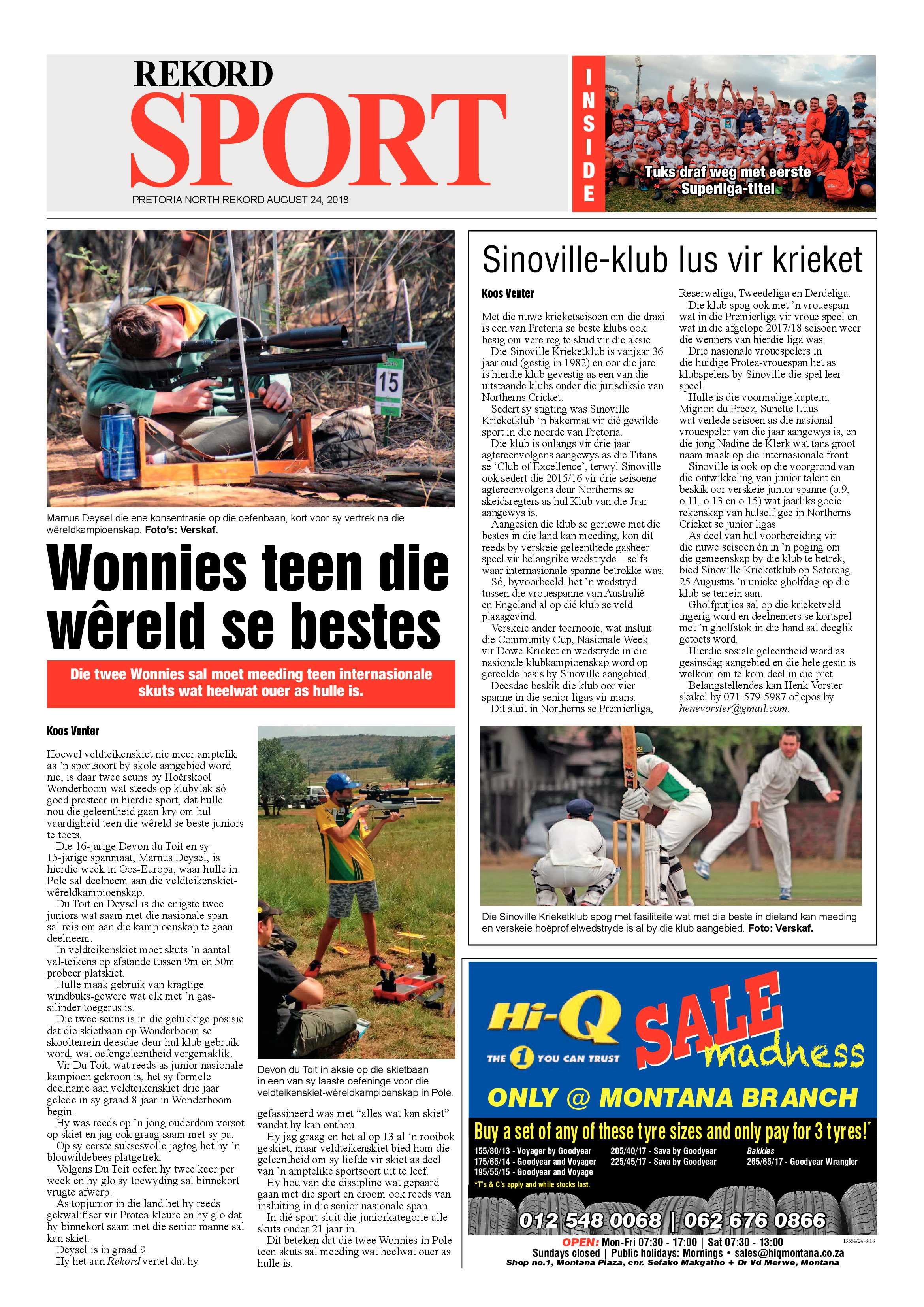 Rekord North 24 August 2018 page 20