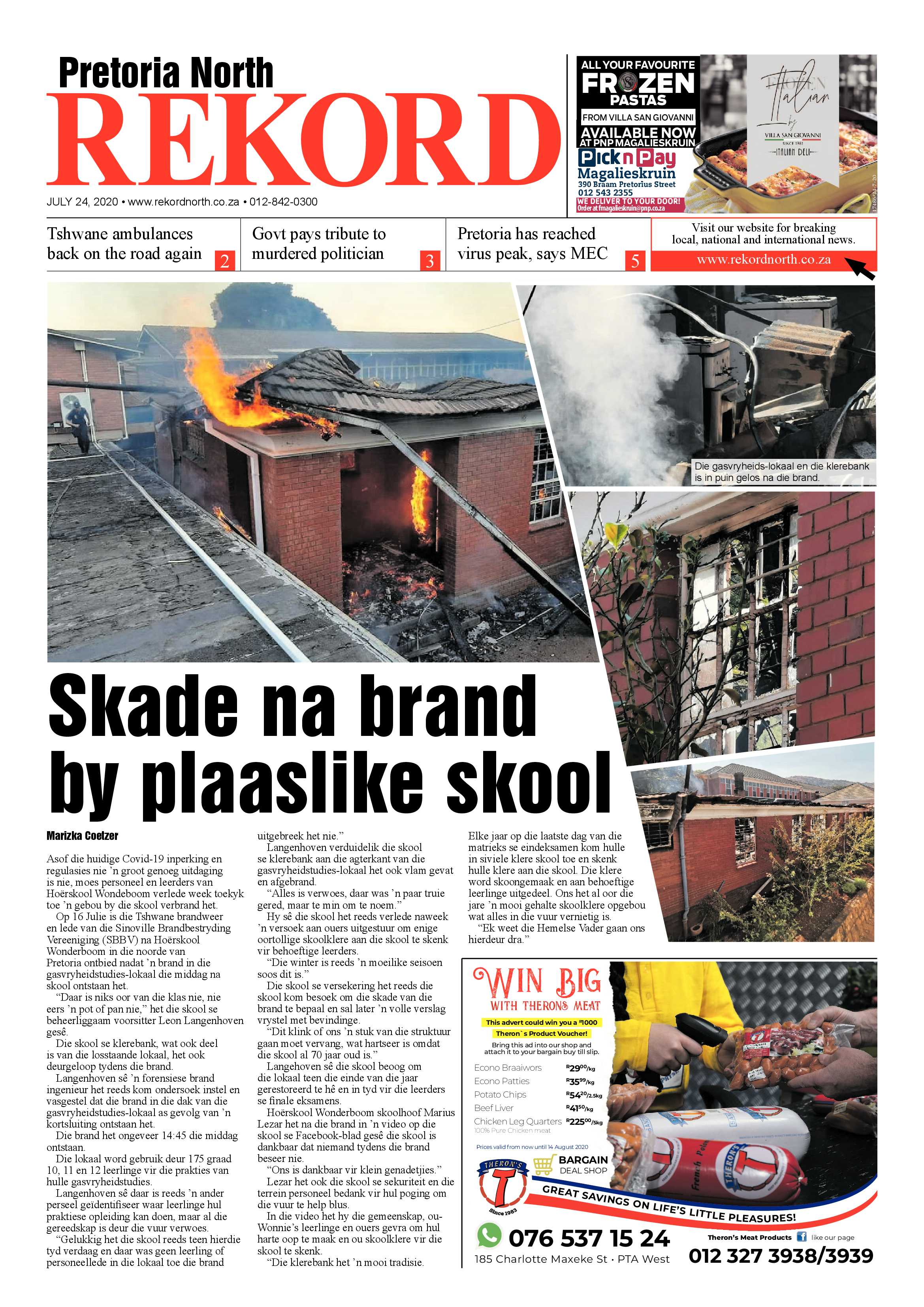Rekord North 24 July 2020 page 1