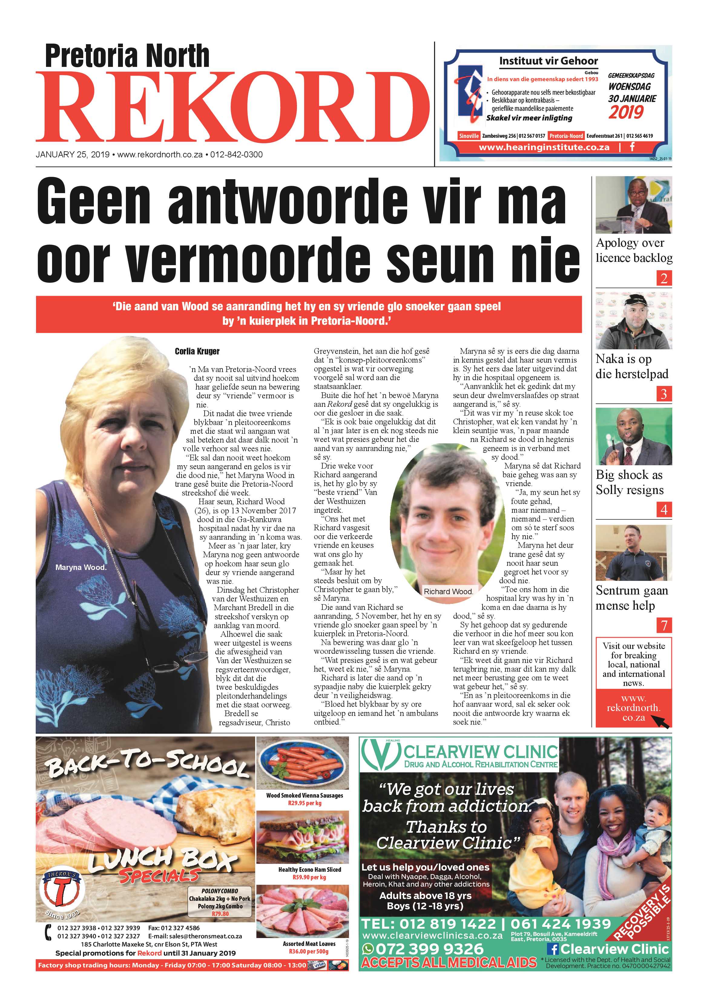 Rekord North 25 January 2019 page 1