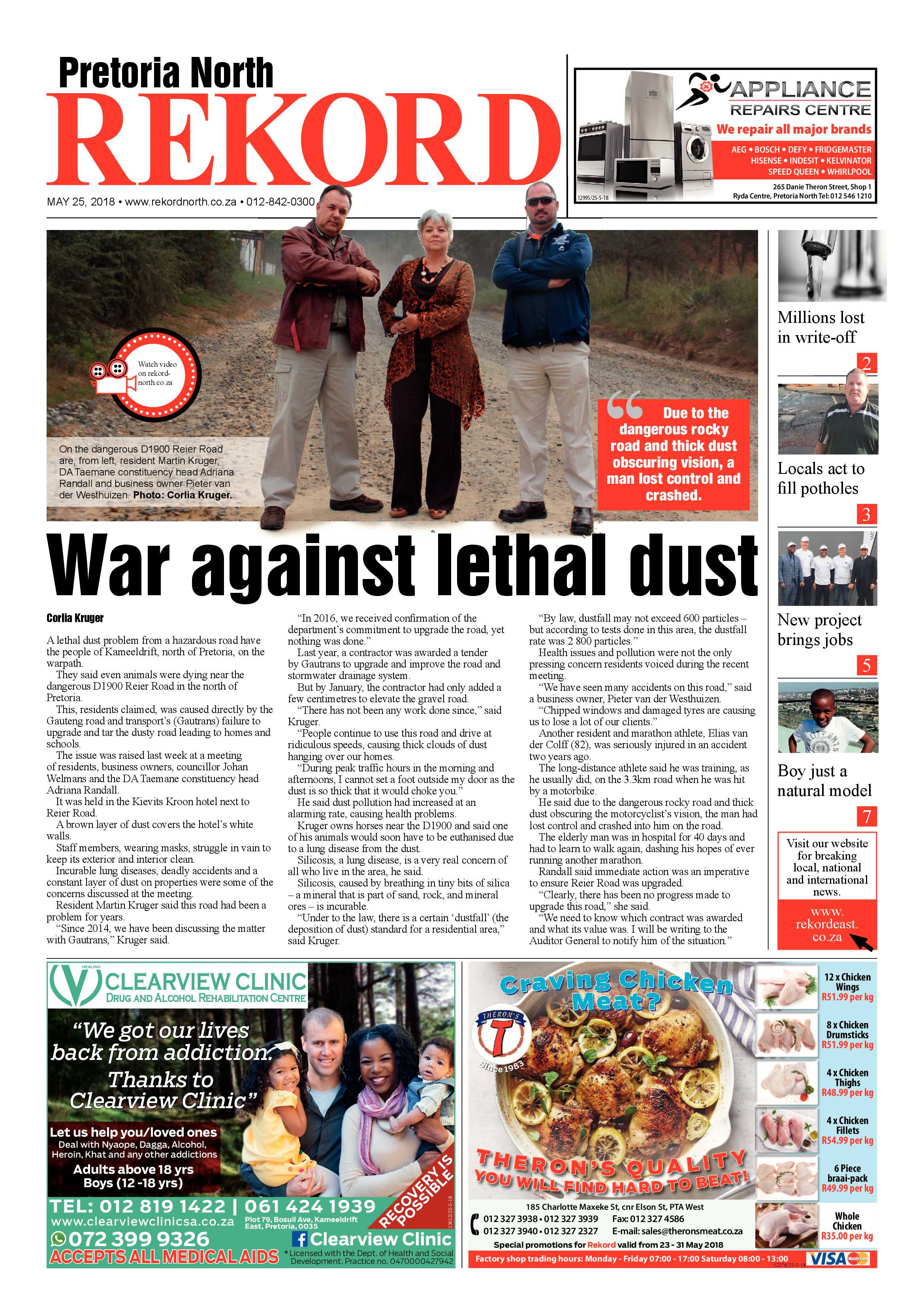 Rekord North 25 May 2018 page 1
