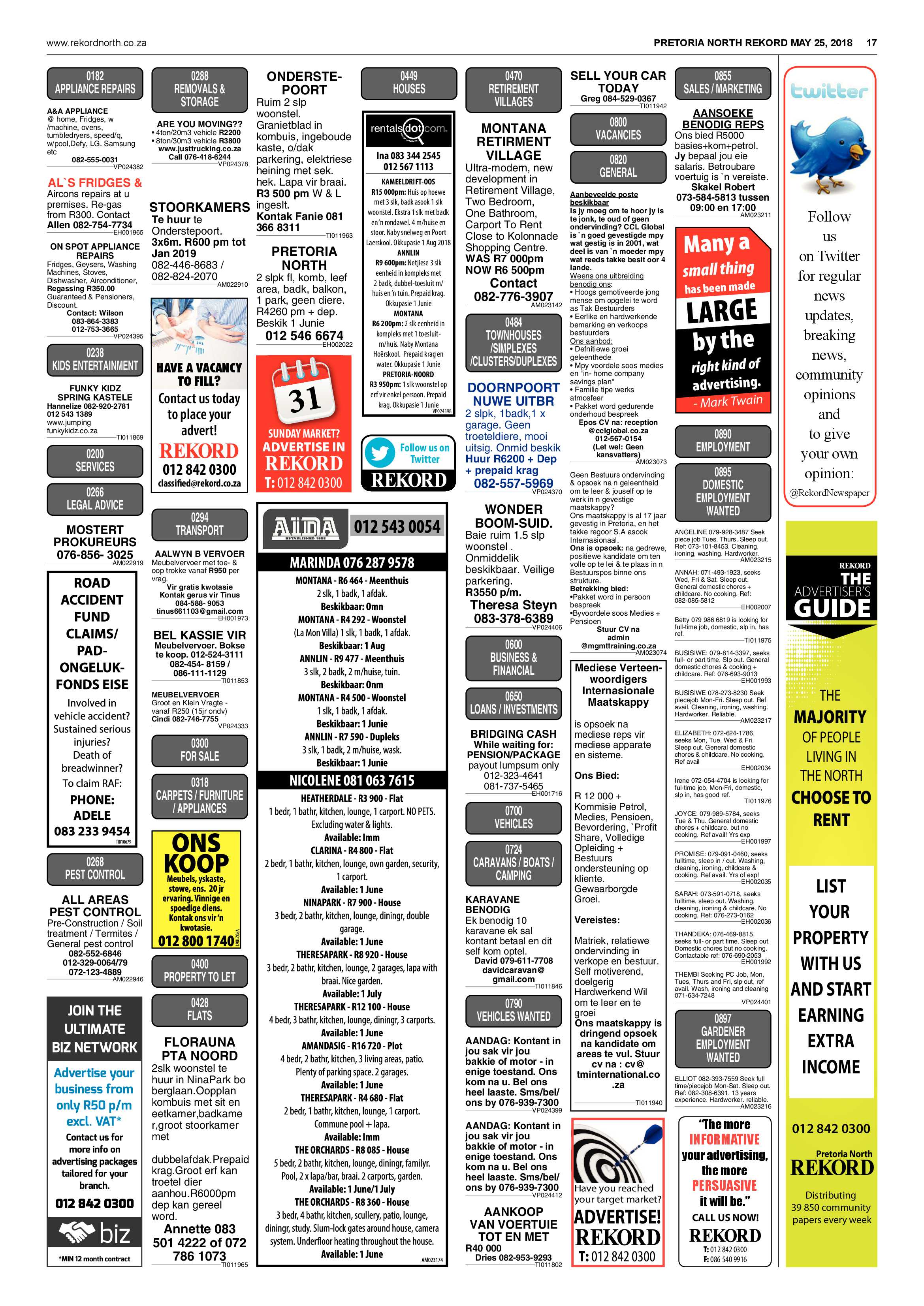 Rekord North 25 May 2018 page 17