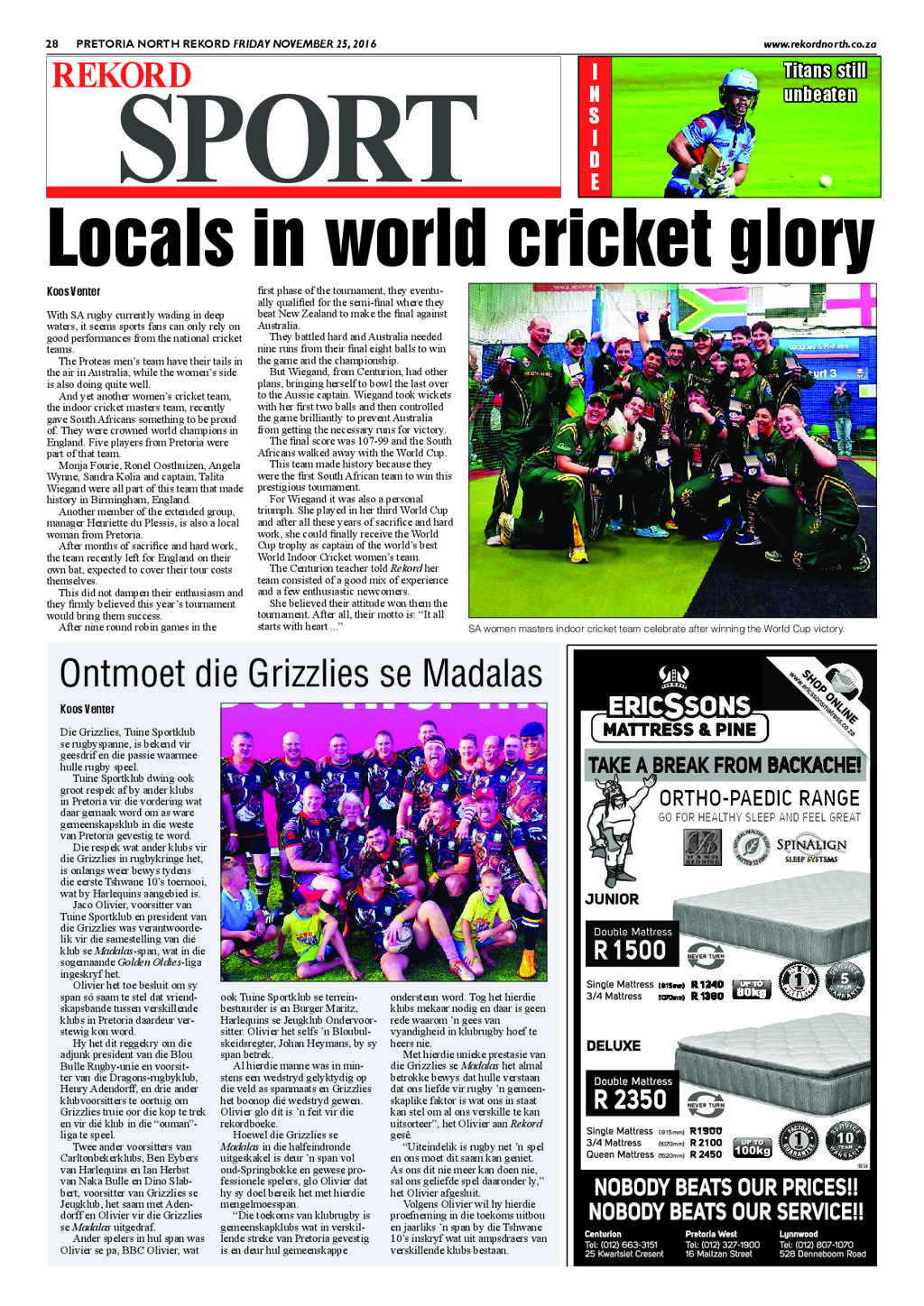 Rekord North 25 November 2016 page 28