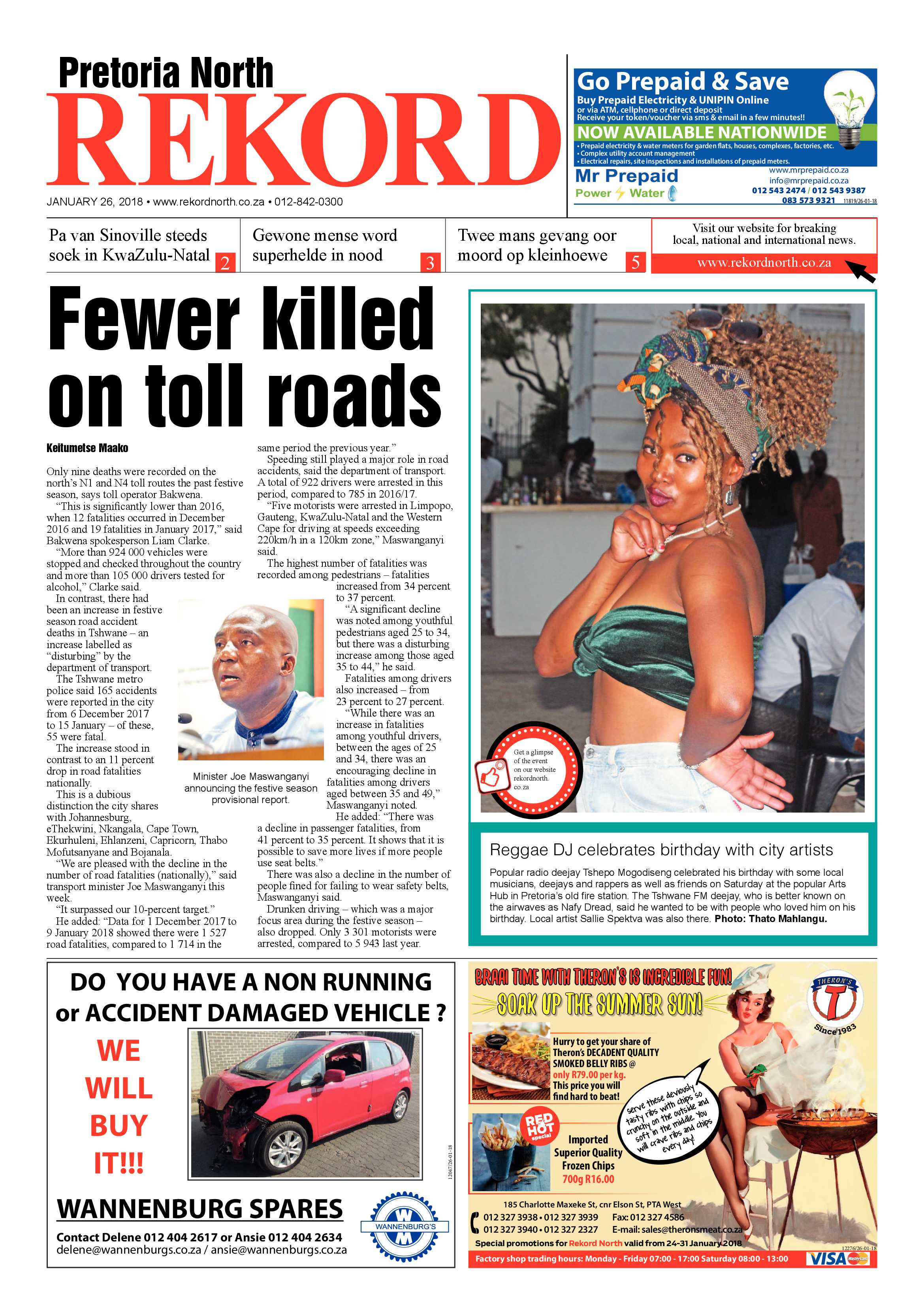 Rekord North 26 January 2018 page 1