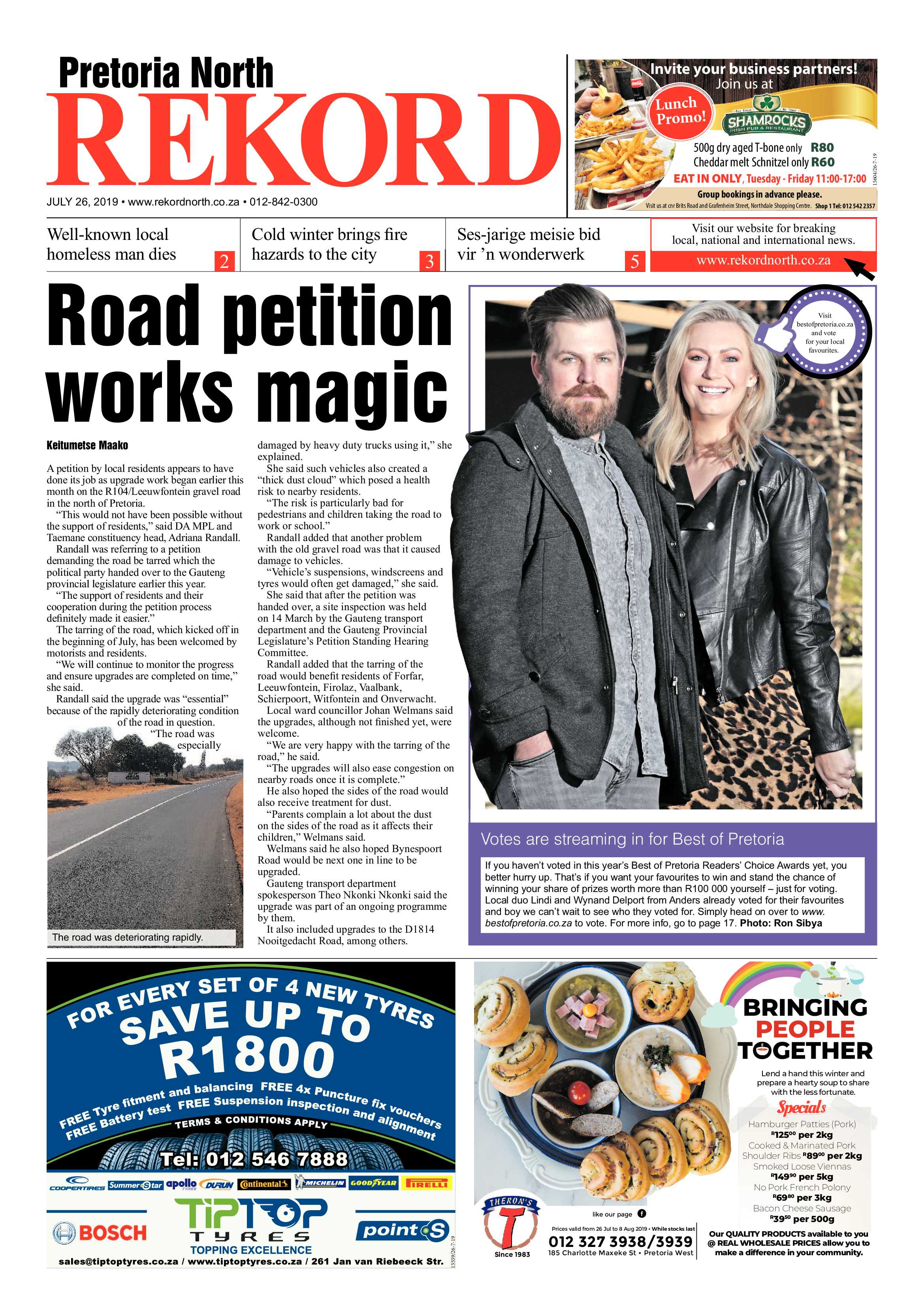 Rekord North 26 July 2019 page 1
