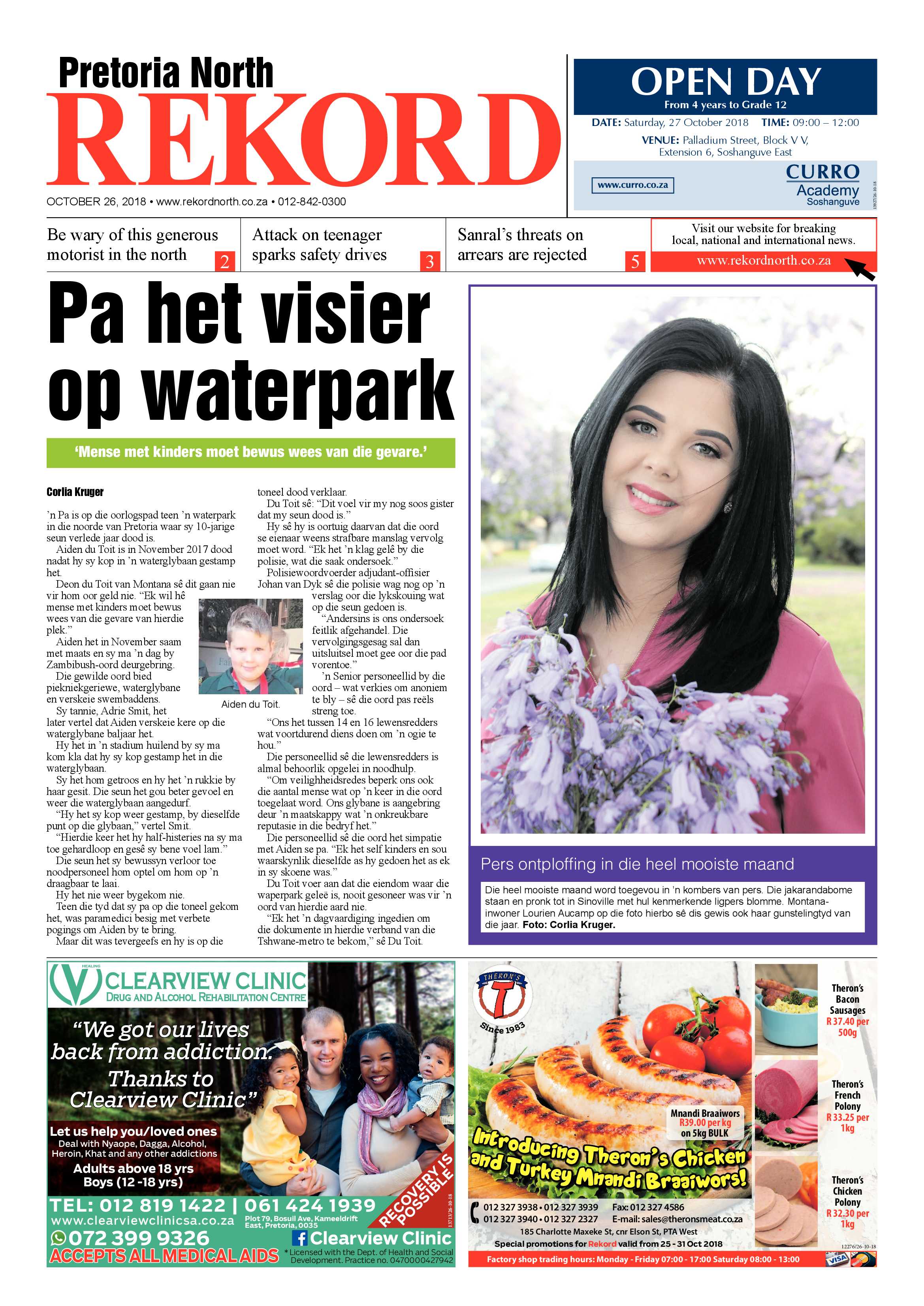 Rekord North 26 October 2018 page 1
