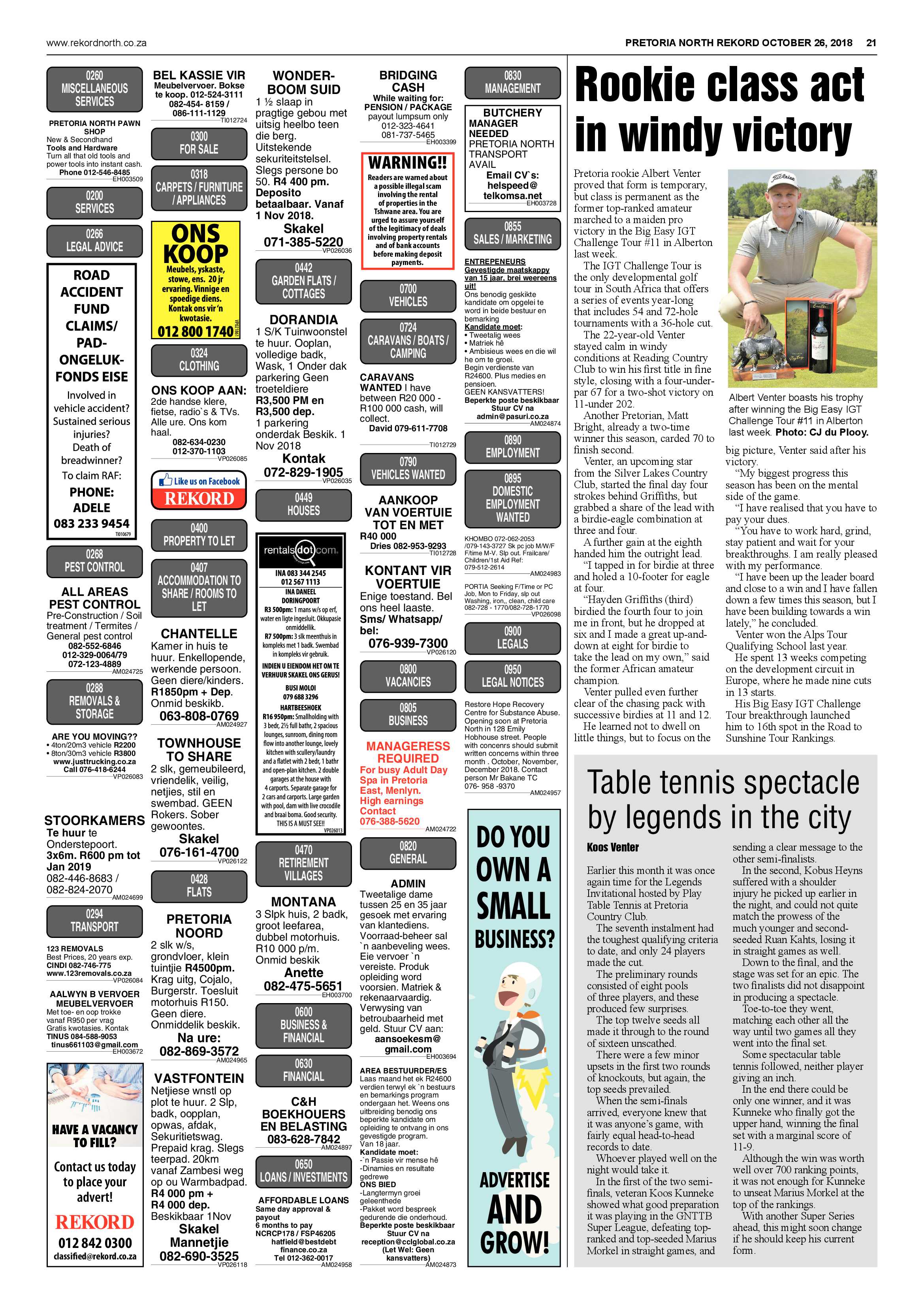 Rekord North 26 October 2018 page 21