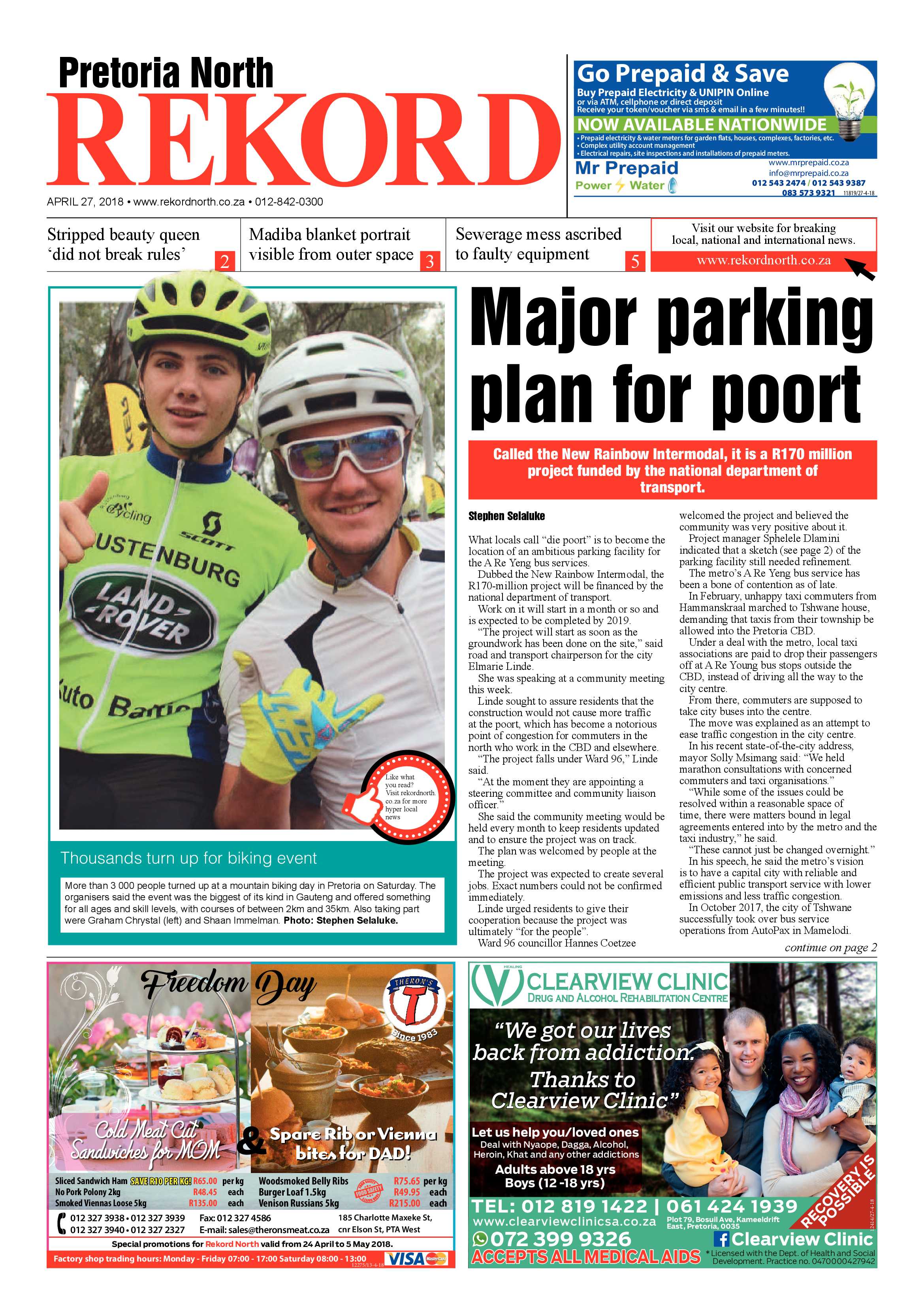 Rekord North 27 April 2018 page 1
